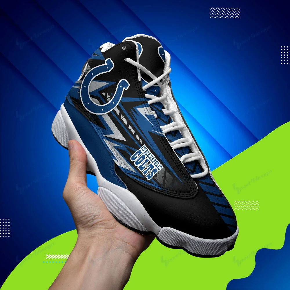 Indianapolis Colts NFL AJ13 Sneakers Shoes For Men And Women 4