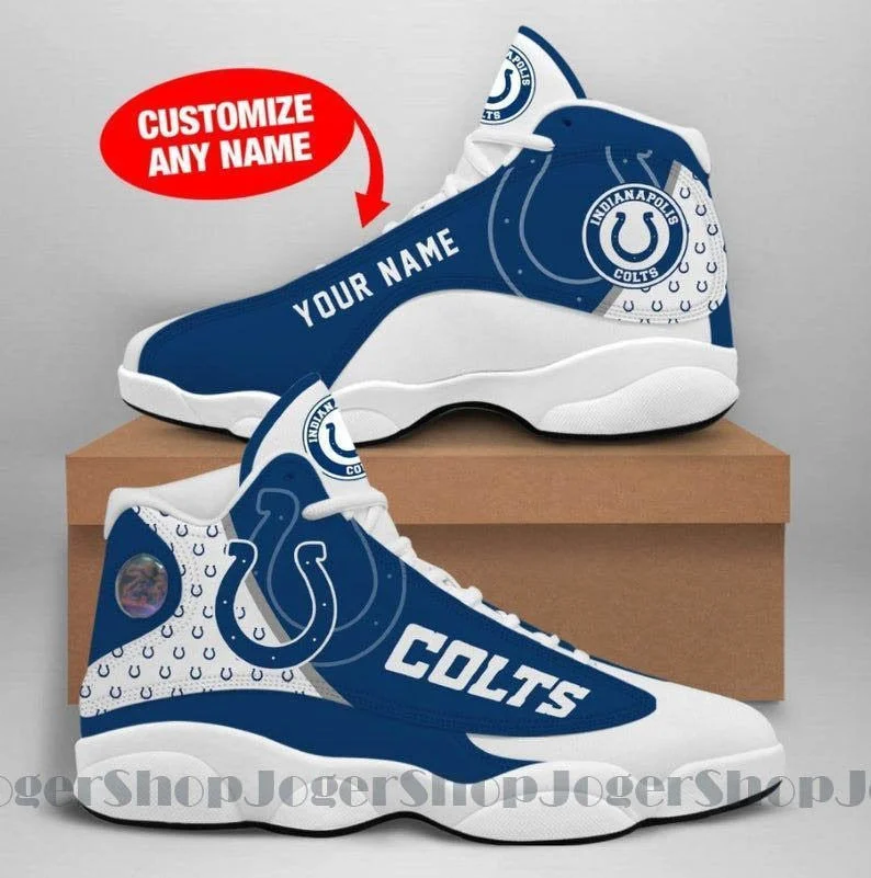 Indianapolis Colts NFL AJ13 Sneakers Shoes For Men And Women 5