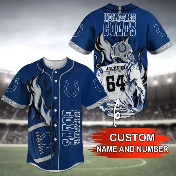 Indianapolis Colts Personalized Baseball Jersey 27