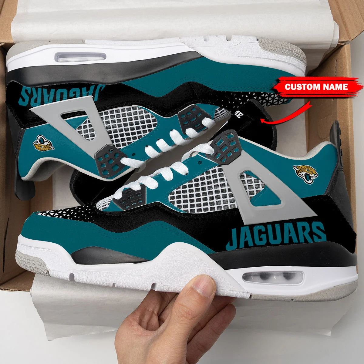 Jacksonville Jaguars AJ4 Sneakers 1