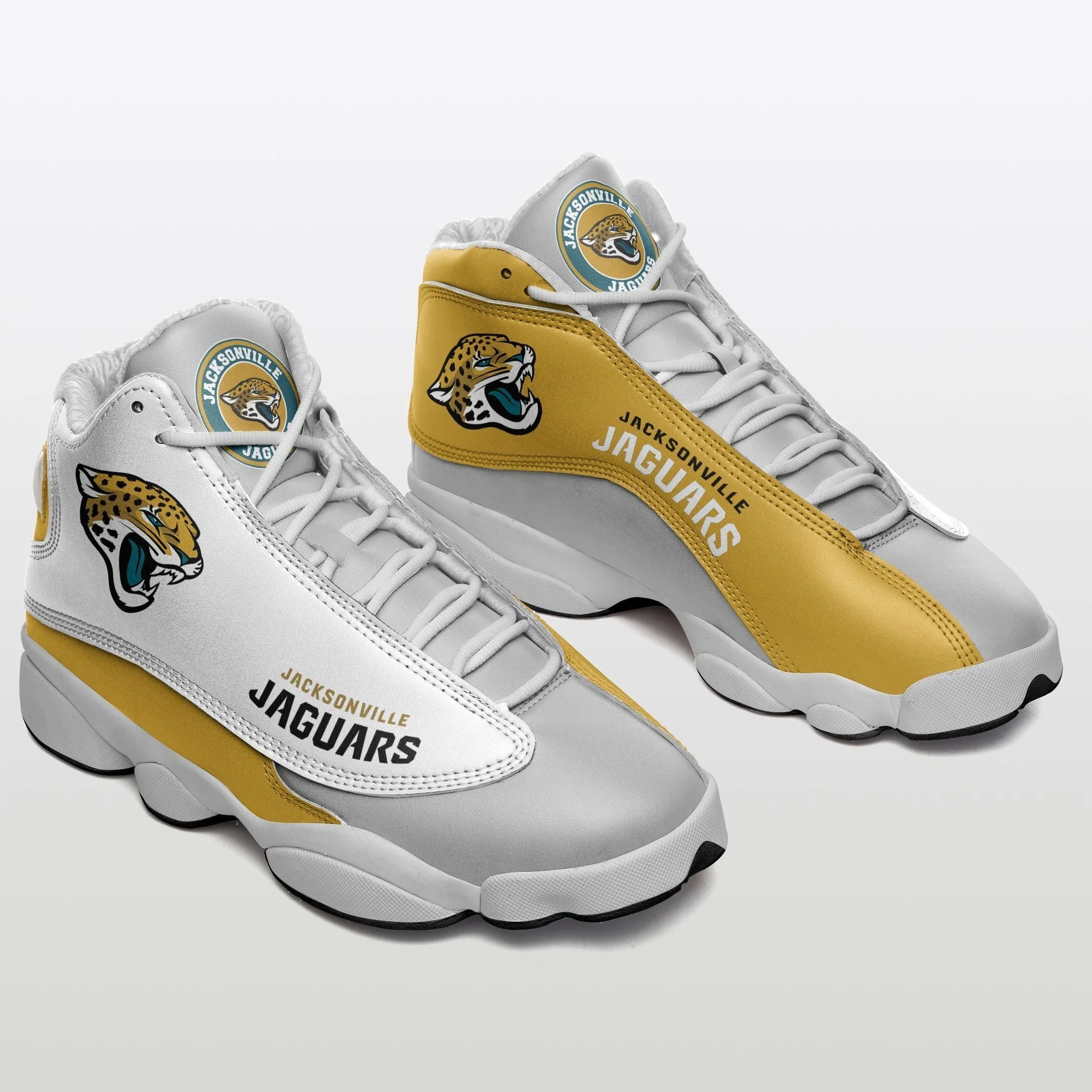 Jacksonville Jaguars NFL AJ13 Sneakers Shoes For Men And Women 4
