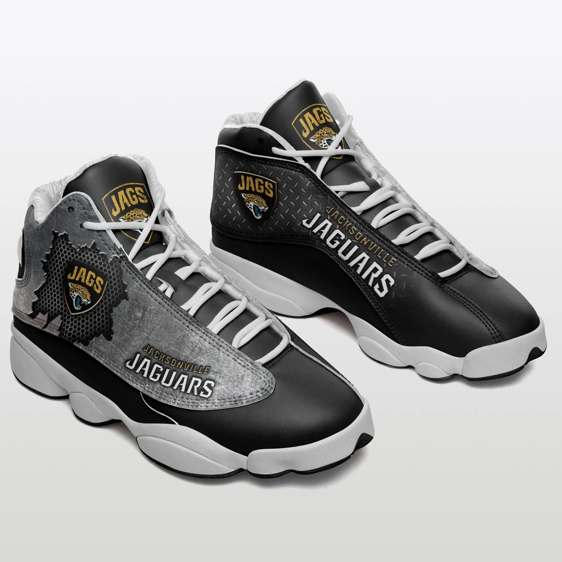 Jacksonville Jaguars NFL AJ13 Sneakers Shoes For Men And Women 3