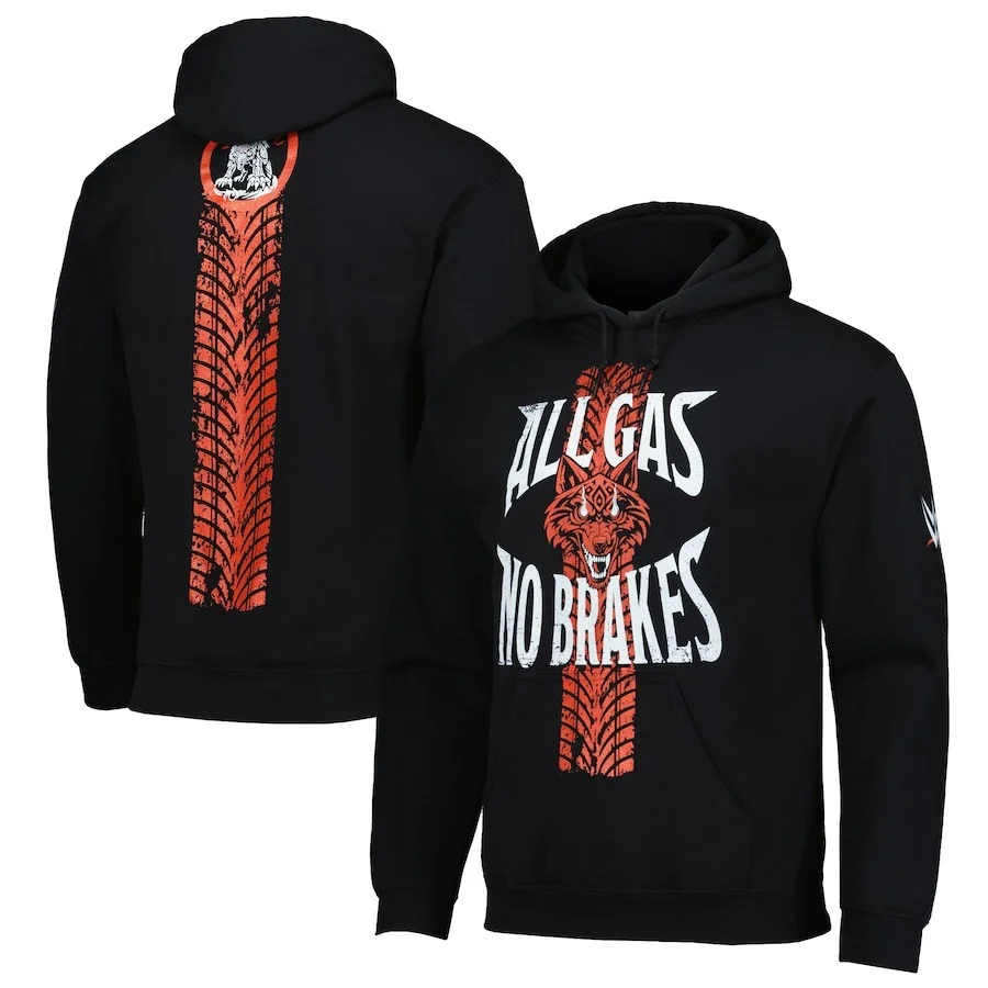 Jacob Fatu Hoodie Tribal Wolf Native All Gas No Brakes Pullover Hoodie Jacob Fatu Merch