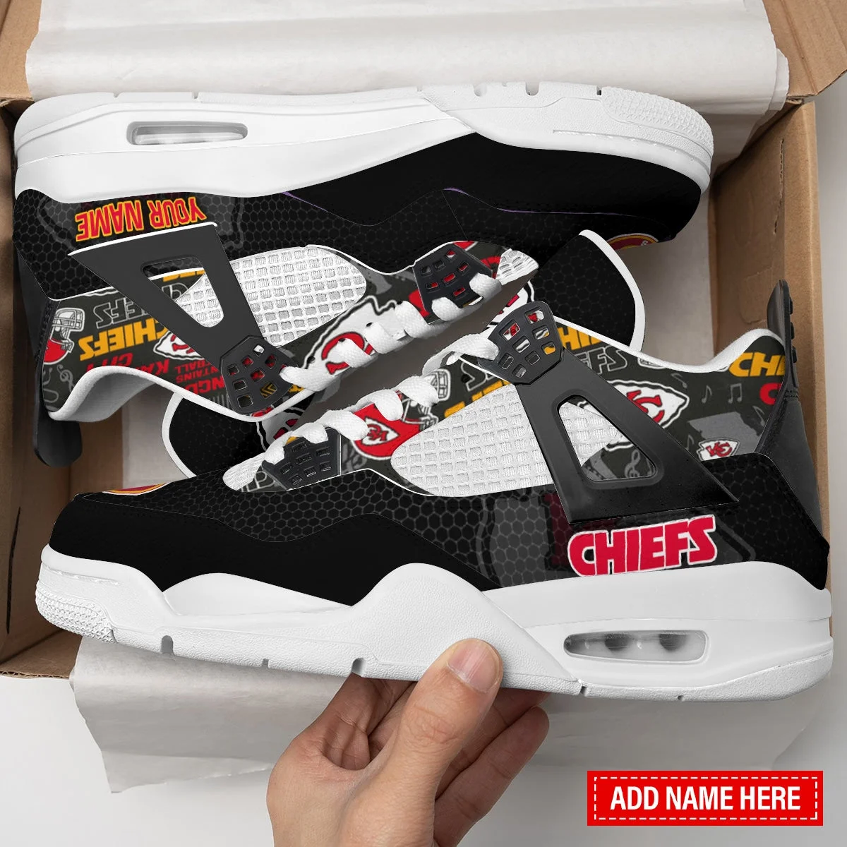 Kansas City Chiefs AJ4 Sneakers 13
