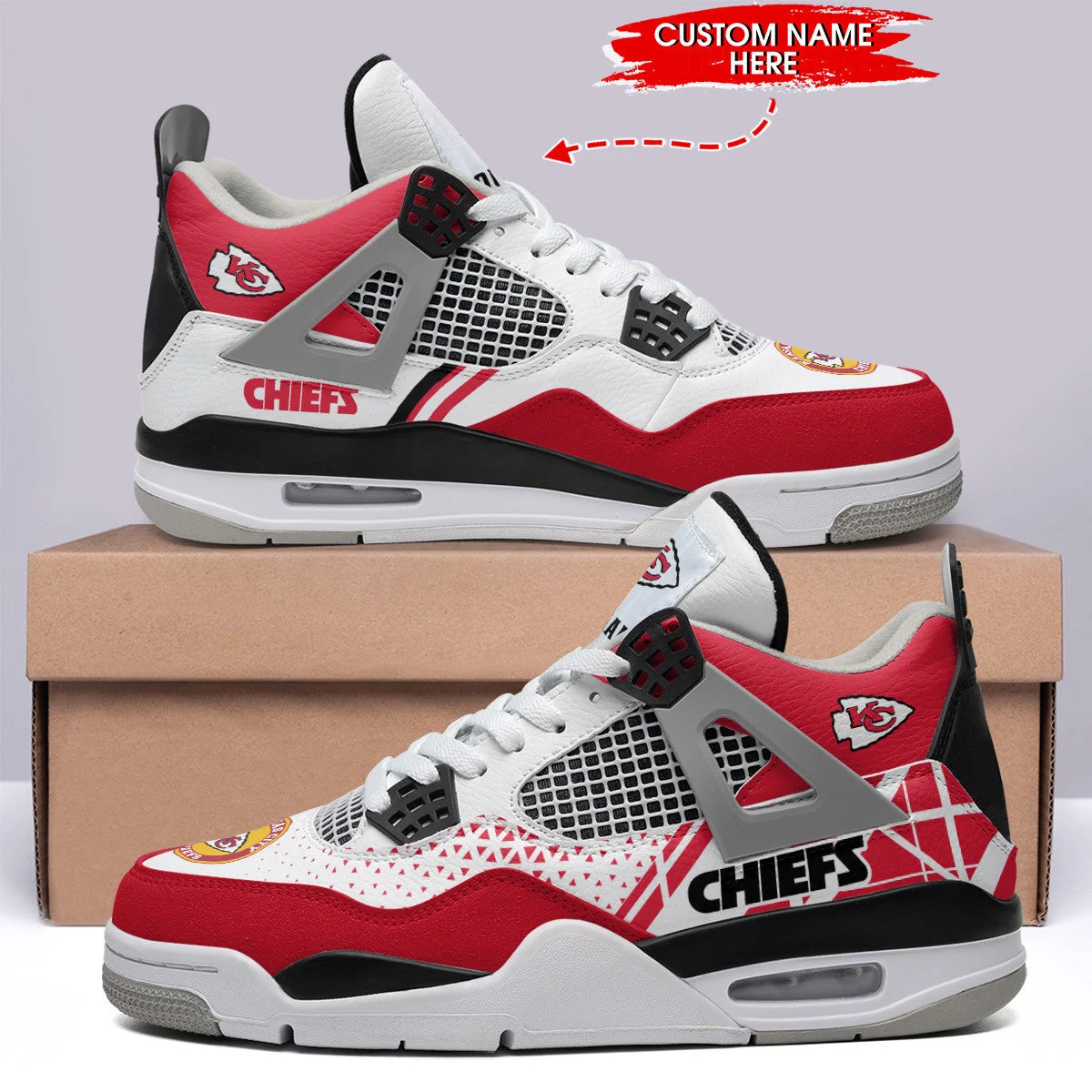 Kansas City Chiefs AJ4 Sneakers 15
