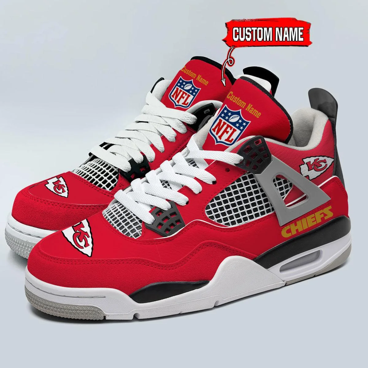Kansas City Chiefs AJ4 Sneakers 2