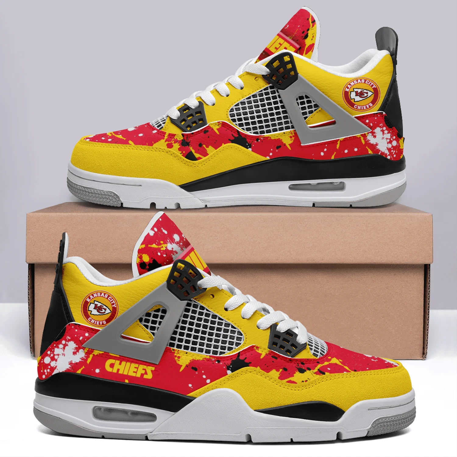 Kansas City Chiefs AJ4 Sneakers 4