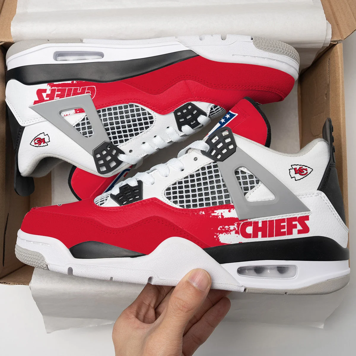 Kansas City Chiefs AJ4 Sneakers 5