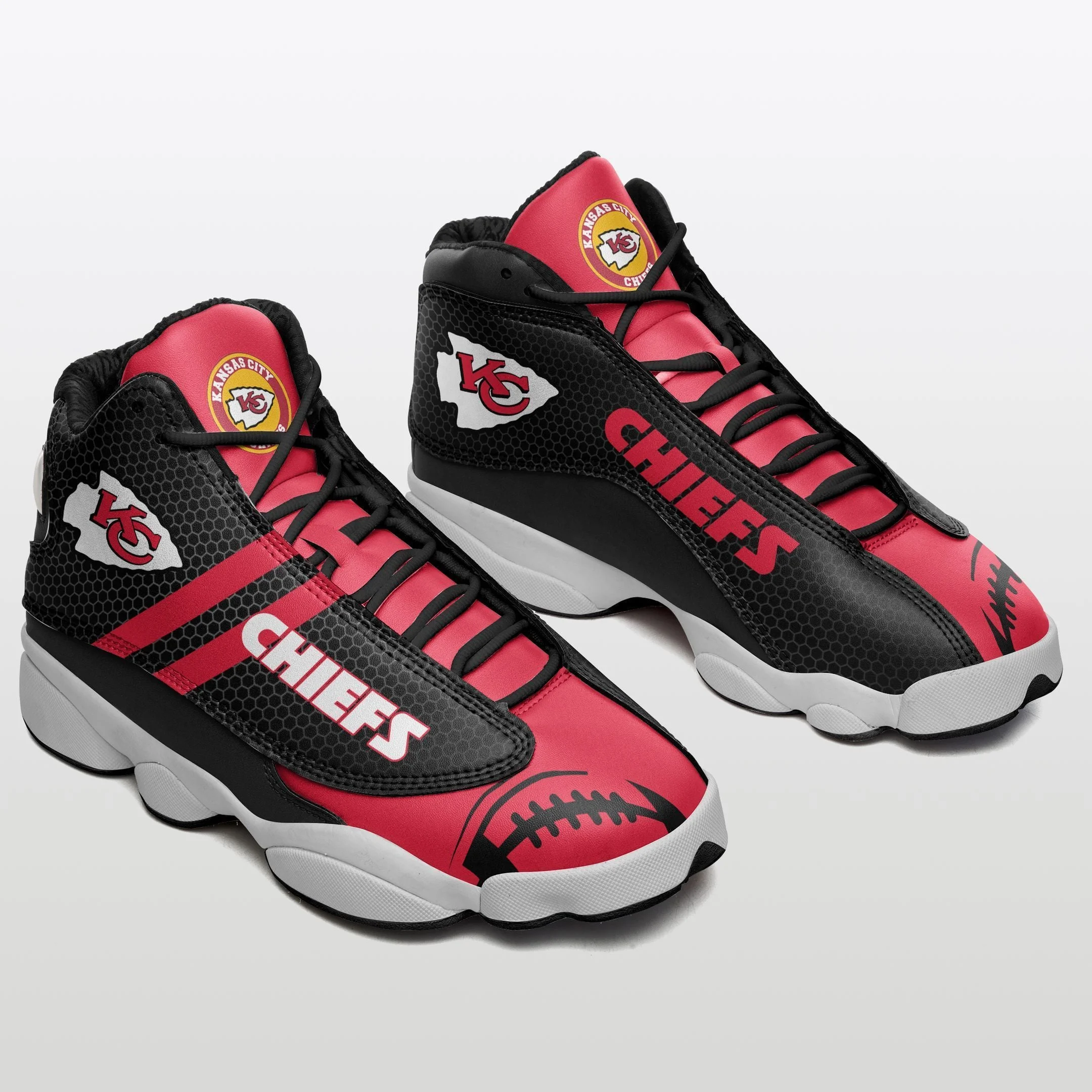 Kansas City Chiefs NFL AJ13 Sneakers Shoes For Men And Women 27
