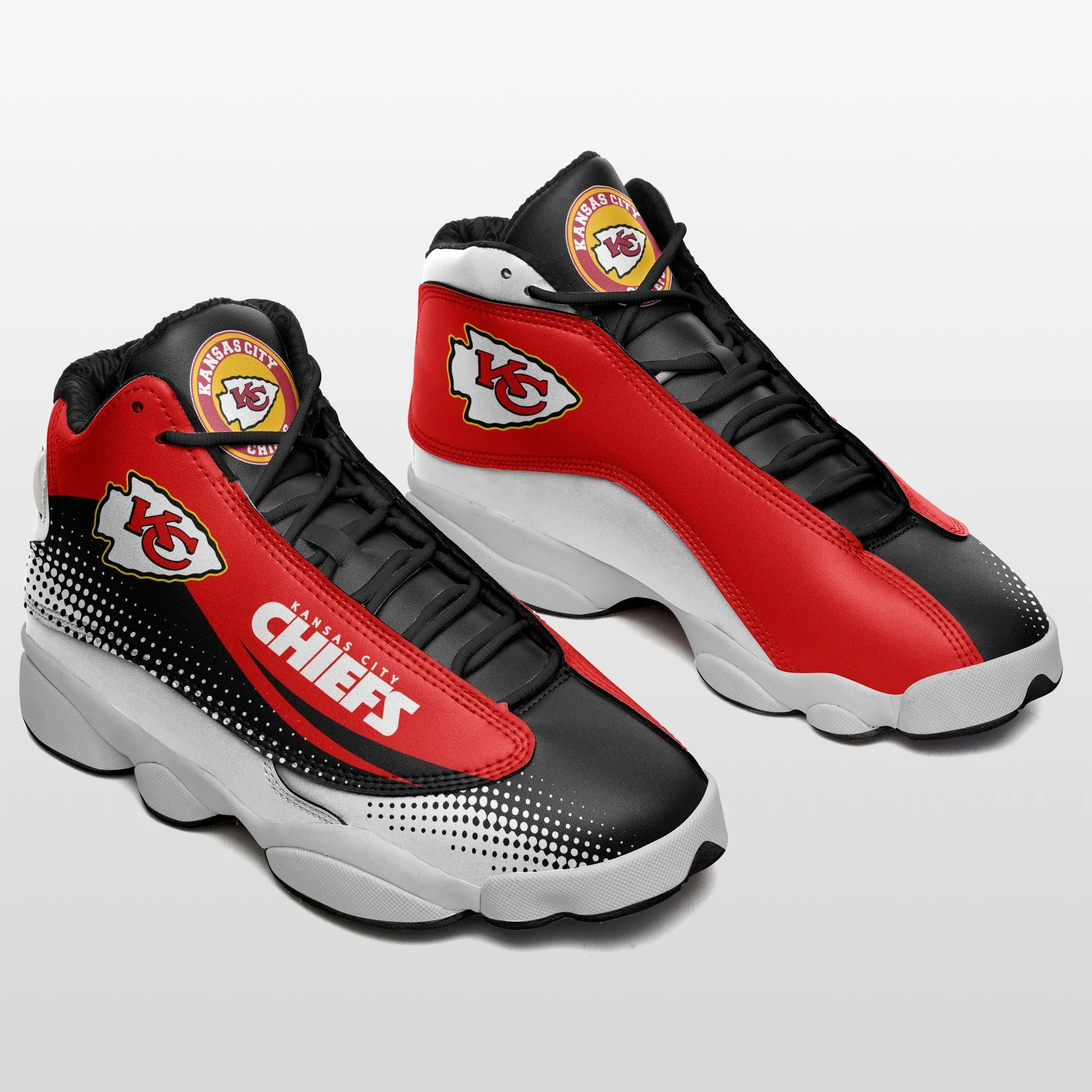 Kansas City Chiefs NFL AJ13 Sneakers Shoes For Men And Women 18