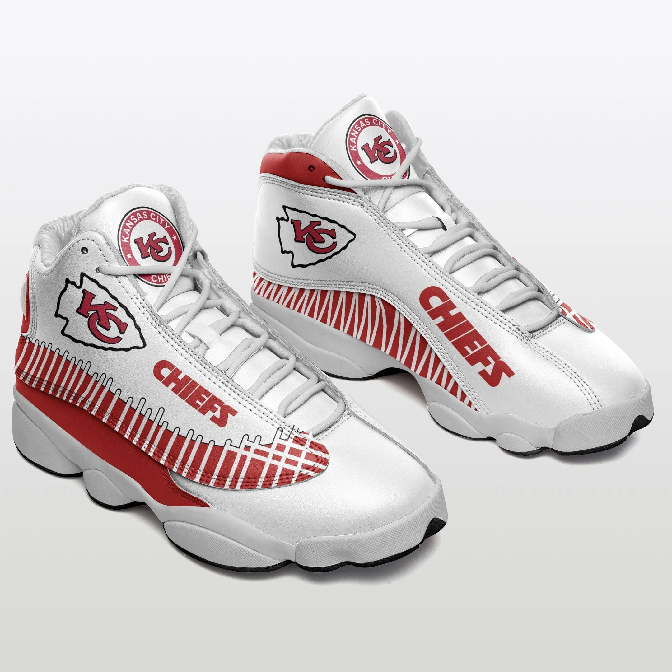 Kansas City Chiefs NFL AJ13 Sneakers Shoes For Men And Women 19