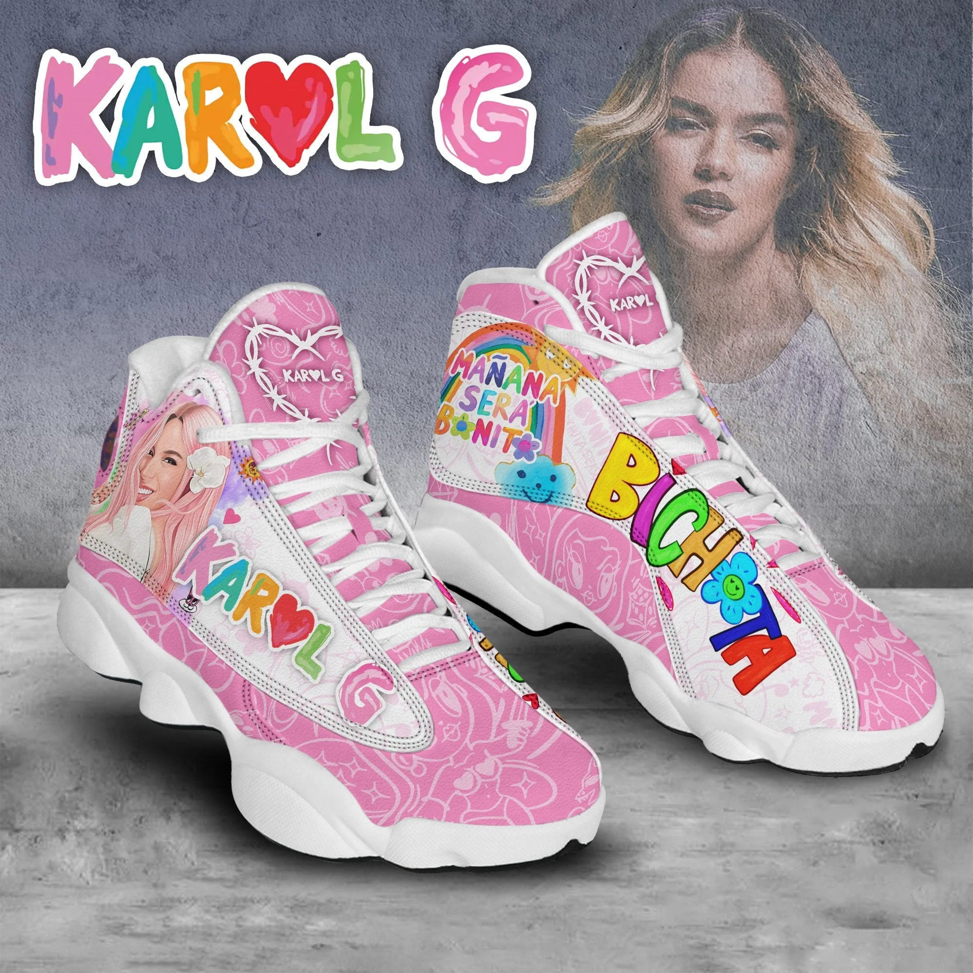 Karol G AJ13 Sneakers Shoes For Men And Women 2