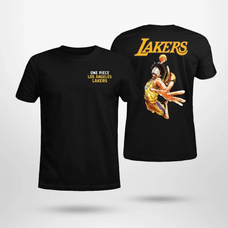 Lakers One Piece Shirt Luffy One Piece LA Los Angeles Lakers Game Night ...