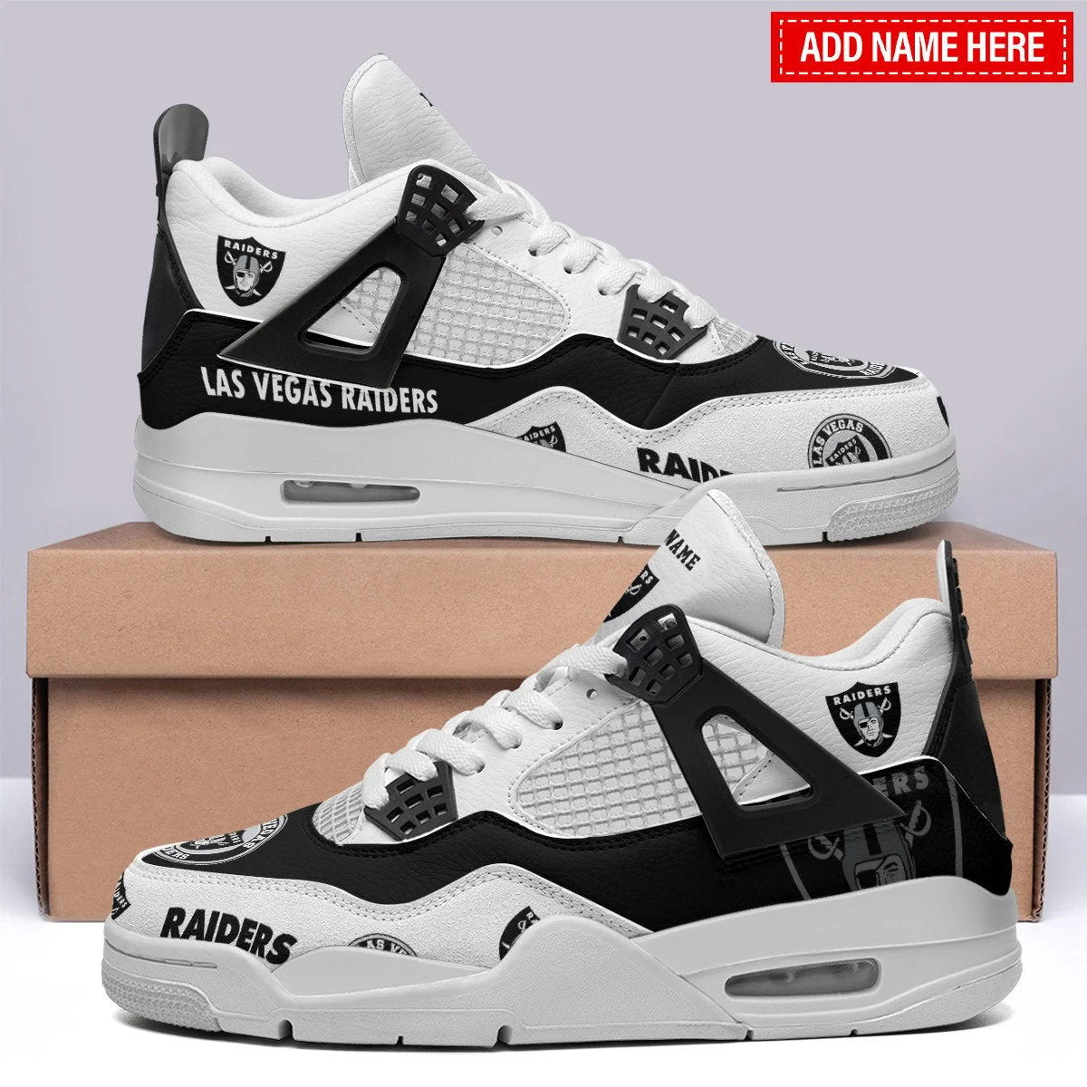 Las Vegas Raiders AJ4 Sneakers 18