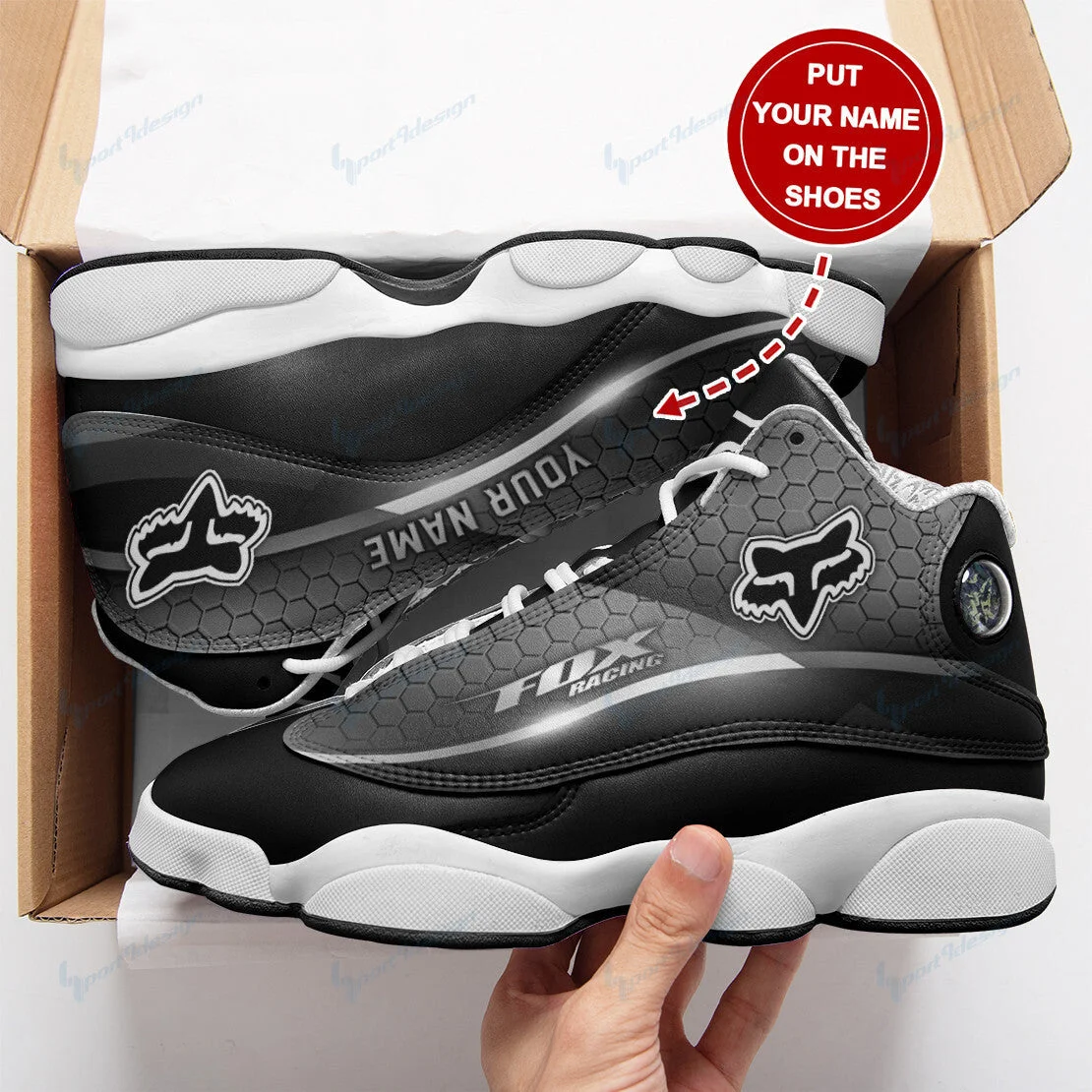 Las Vegas Raiders NFL AJ13 Sneakers Shoes For Men And Women 28