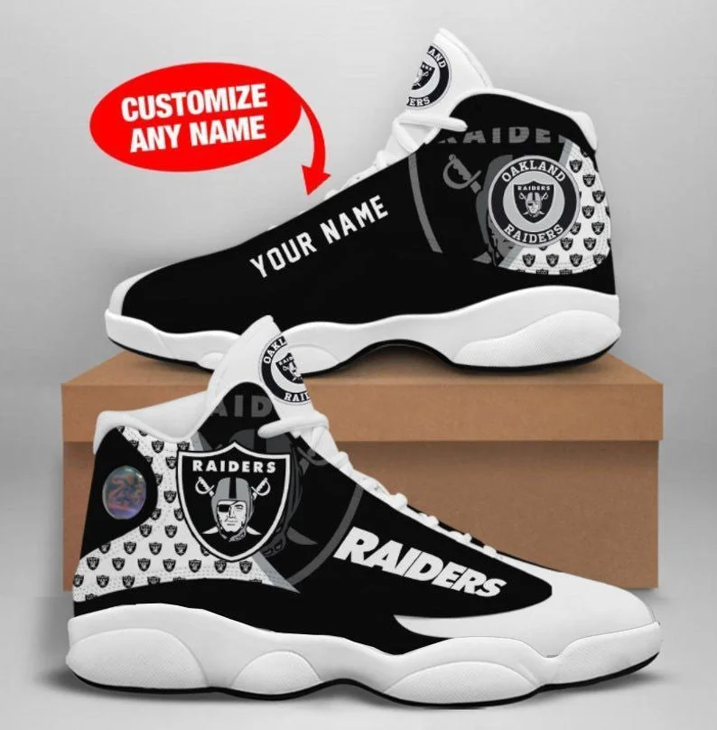 Las Vegas Raiders NFL AJ13 Sneakers Shoes For Men And Women 13