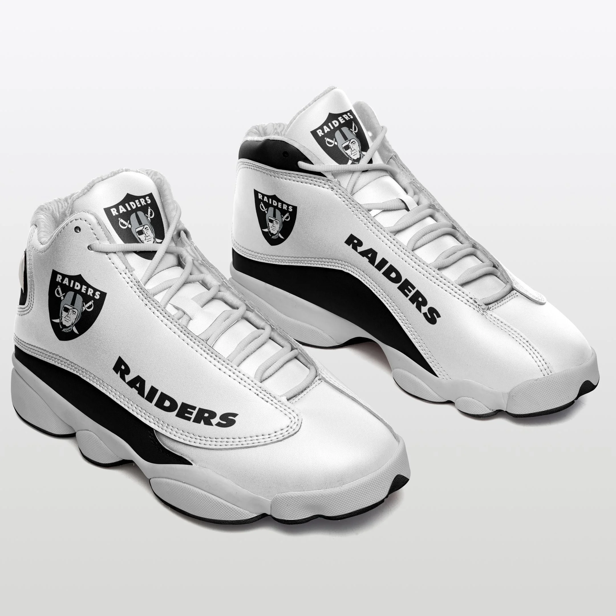 Las Vegas Raiders NFL AJ13 Sneakers Shoes For Men And Women 8