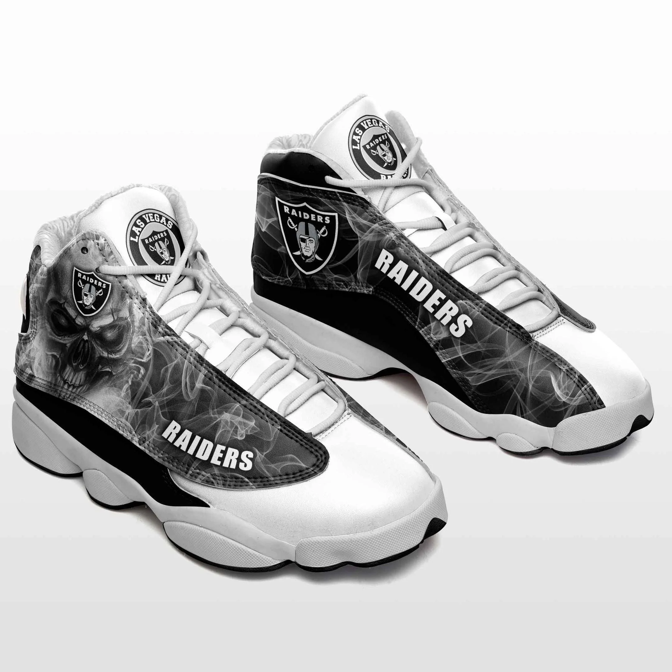 Las Vegas Raiders NFL AJ13 Sneakers Shoes For Men And Women 34