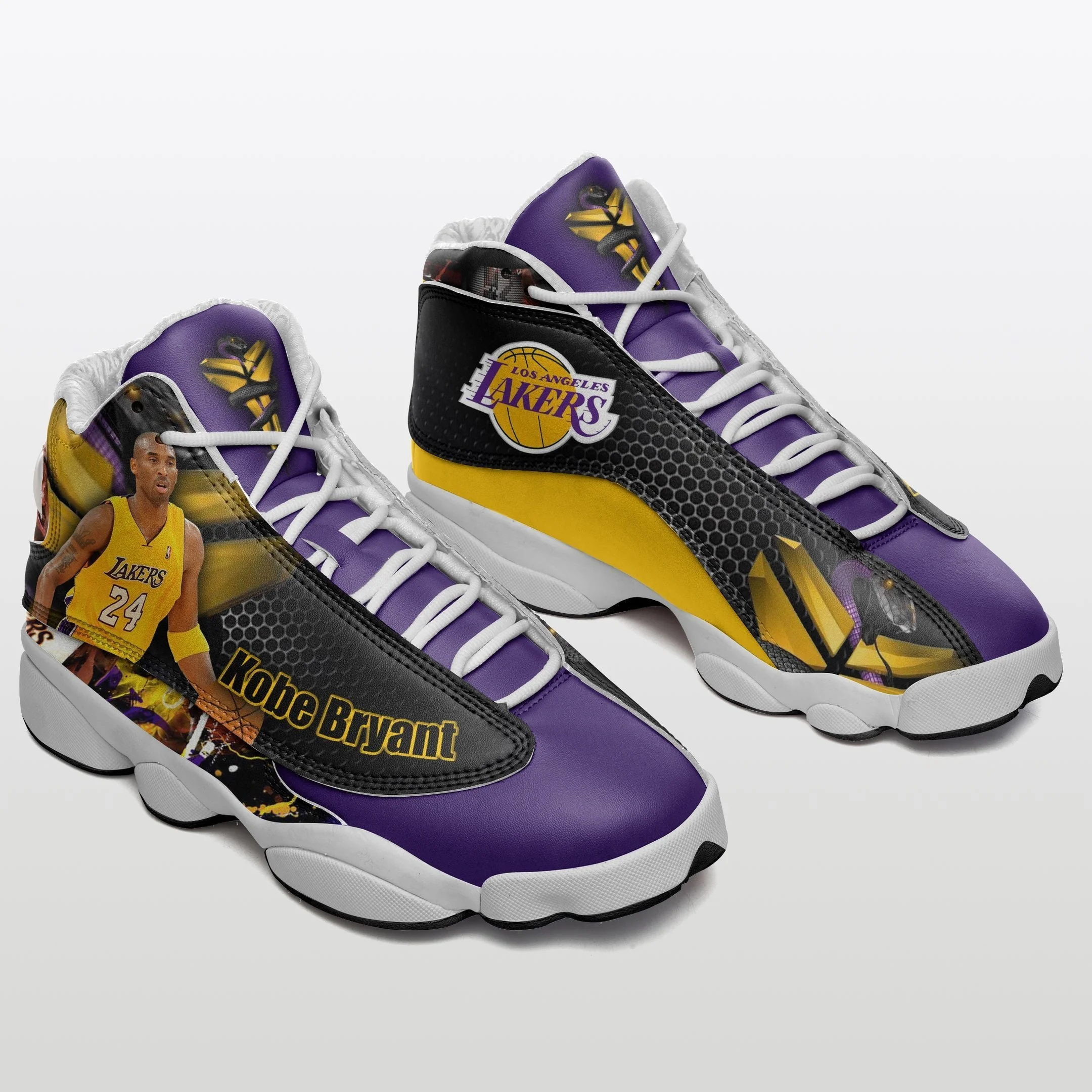 Los Angeles Lakers NFL AJ13 Sneakers Shoes For Men And Women 27