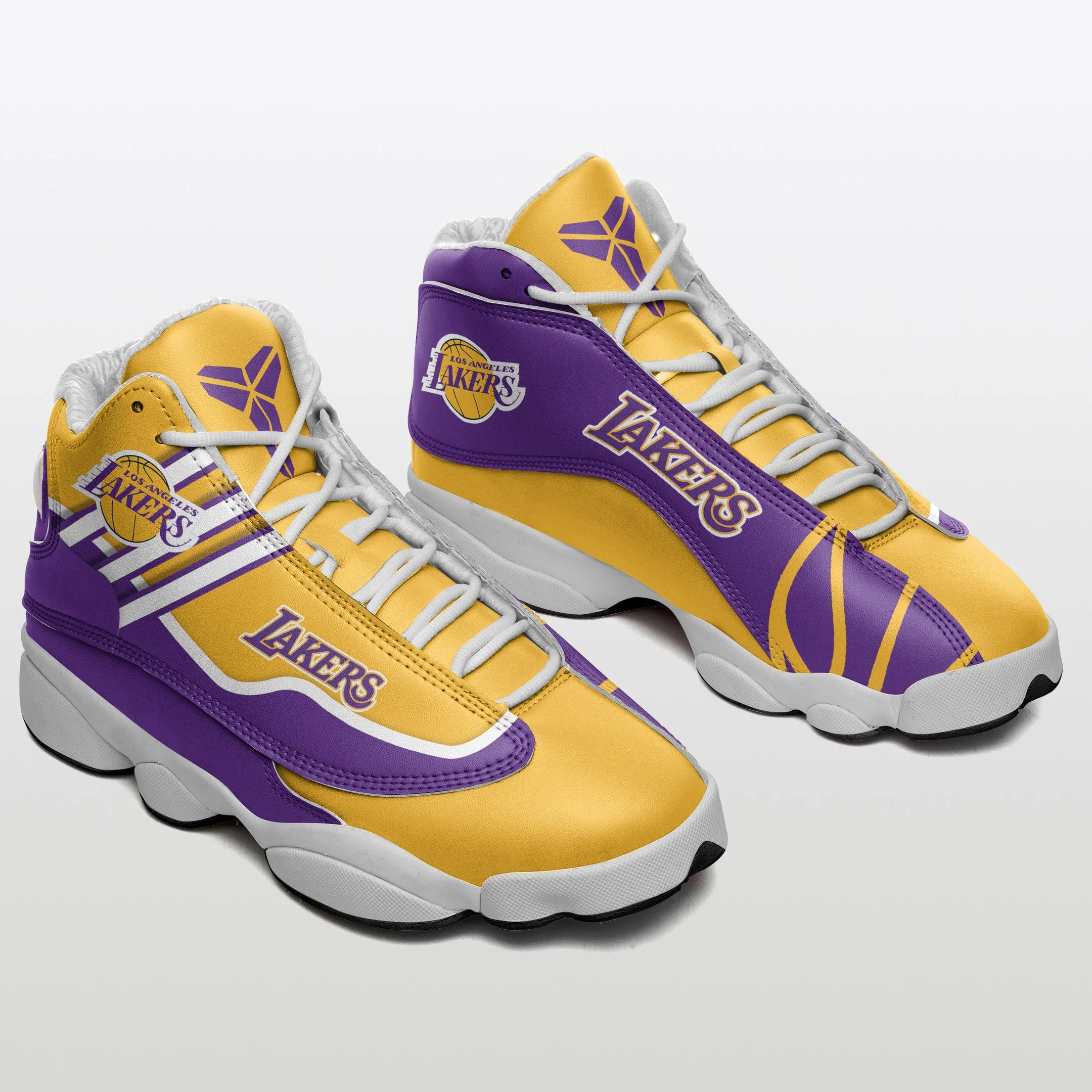 Los Angeles Lakers NFL AJ13 Sneakers Shoes For Men And Women 21