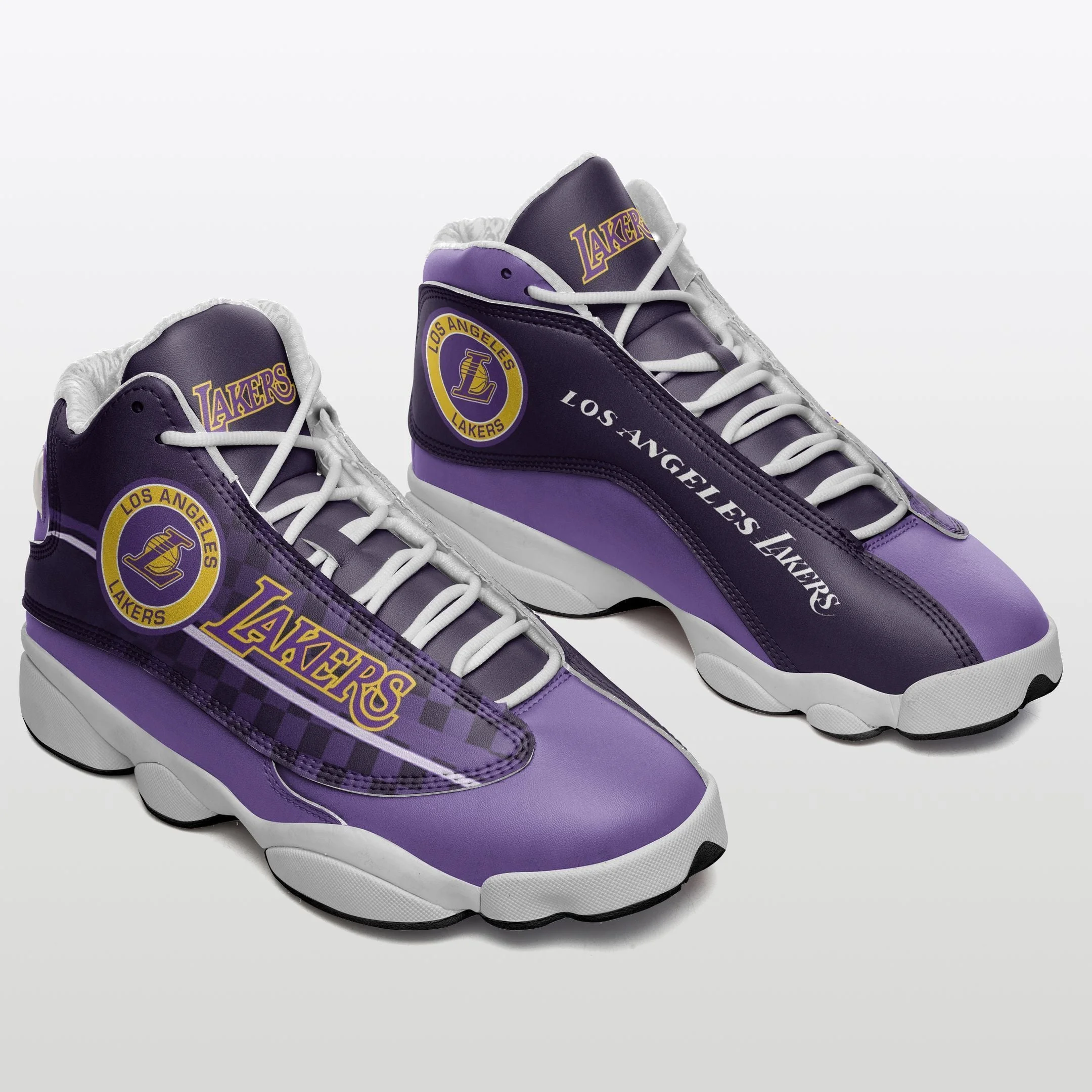 Los Angeles Lakers NFL AJ13 Sneakers Shoes For Men And Women 30