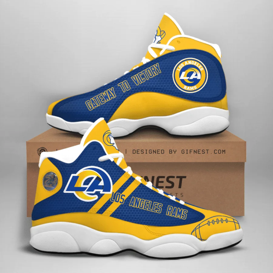 Los Angeles Rams NFL AJ13 Sneakers Shoes For Men And Women