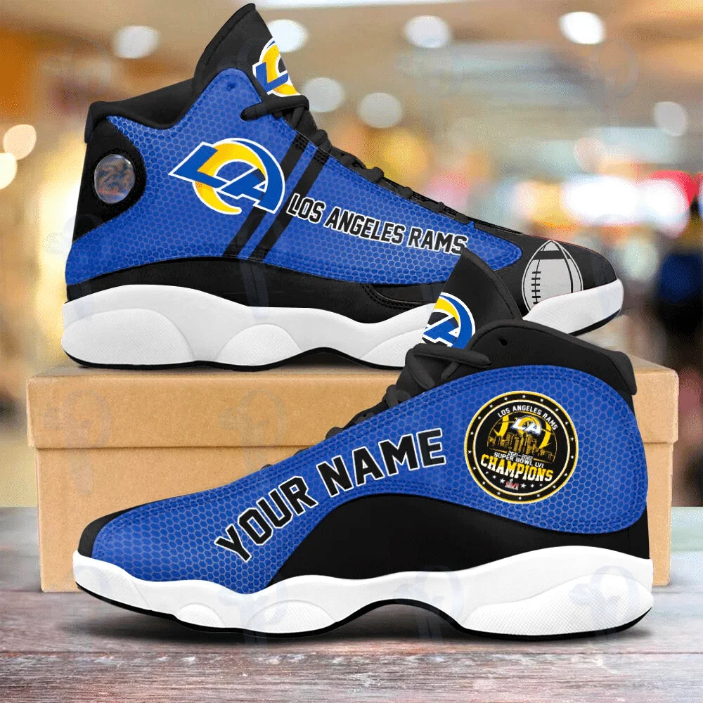 Los Angeles Rams NFL AJ13 Sneakers Shoes For Men And Women 19