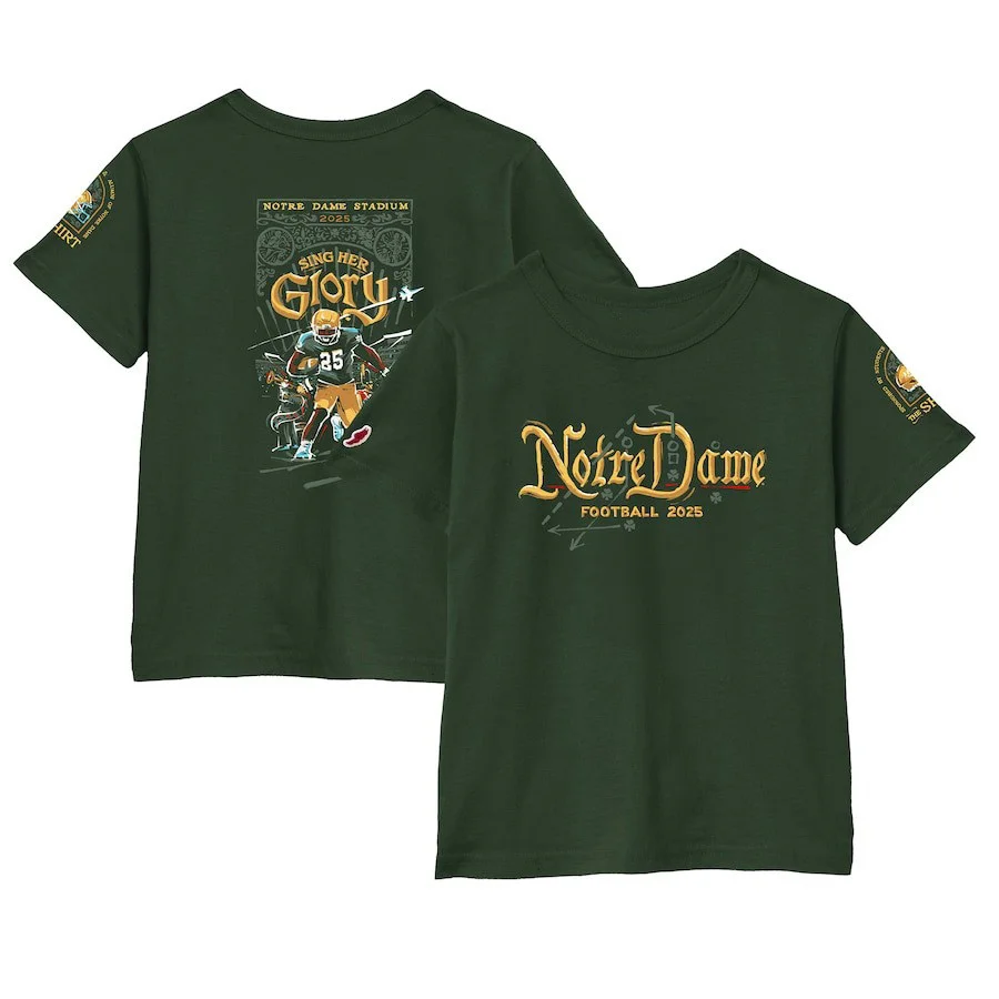 Men’s League Dark Green Notre Dame The Shirt 2025 Fighting Irish T ...