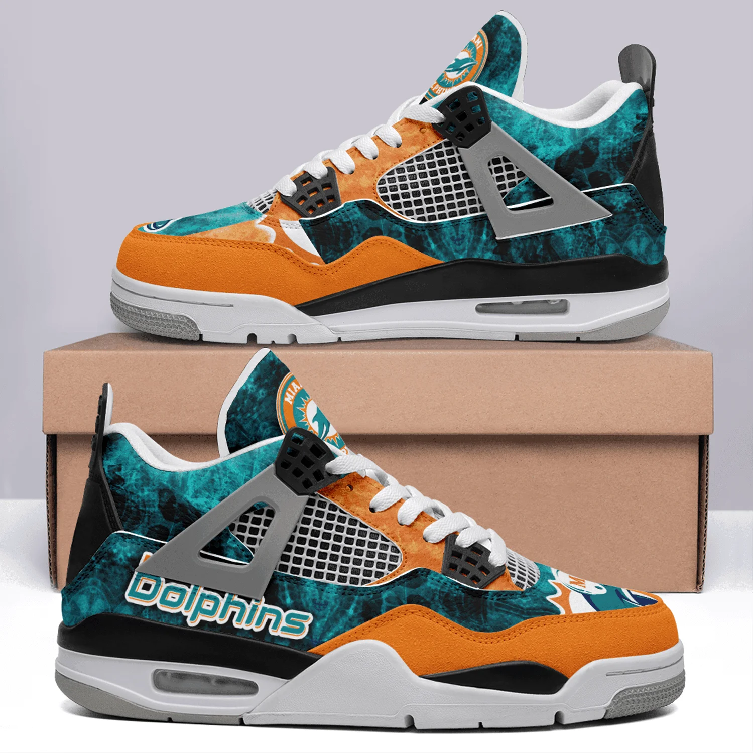 Miami Dolphins AJ4 Sneakers 8