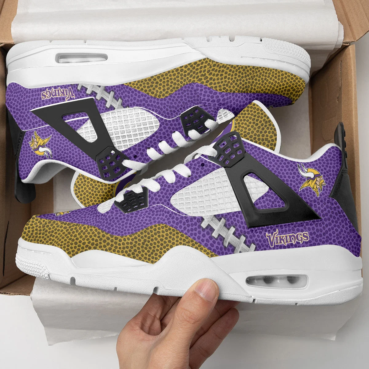 Minnesota Vikings AJ4 Sneakers 9