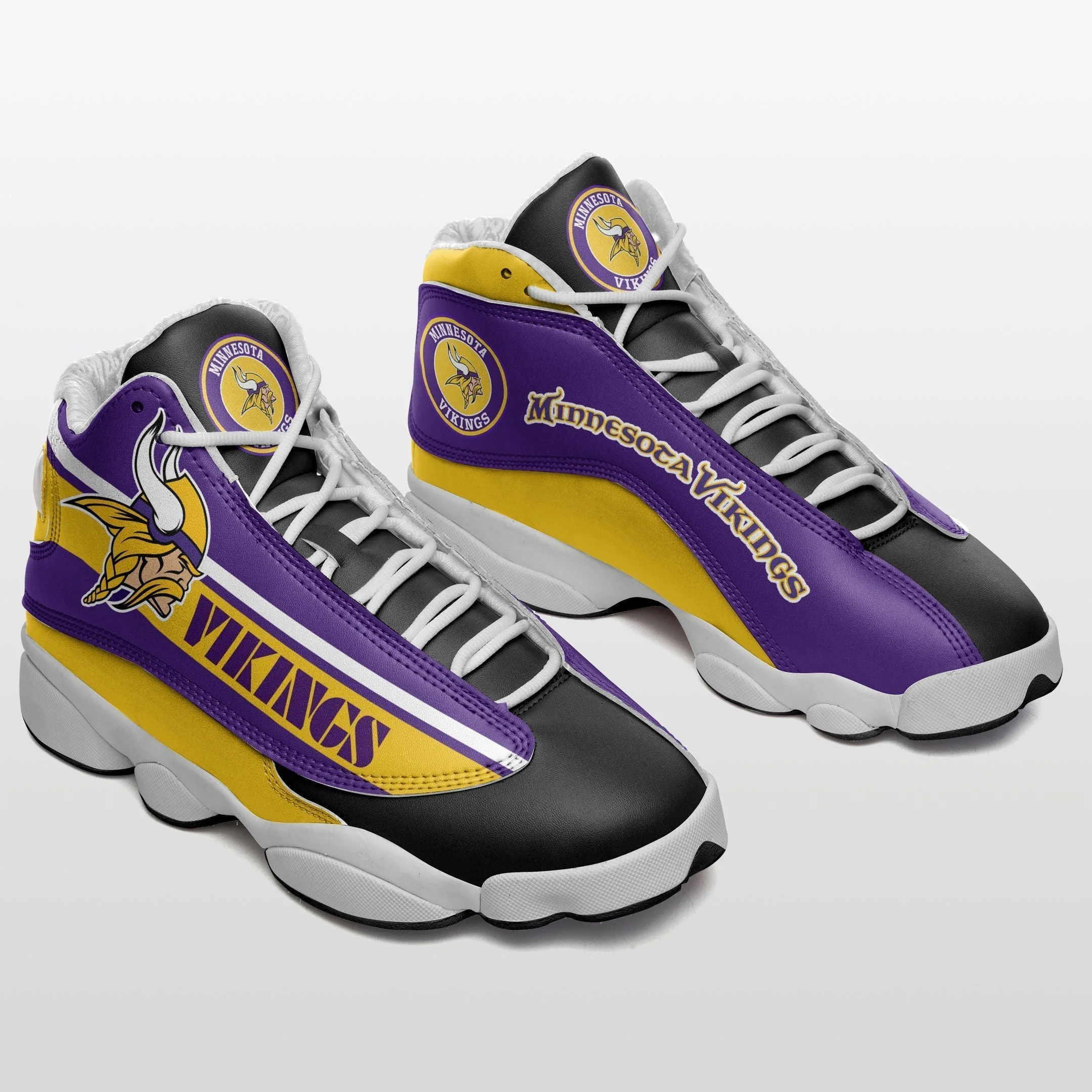 Minnesota Vikings NFL AJ13 Sneakers Shoes For Men And Women 8