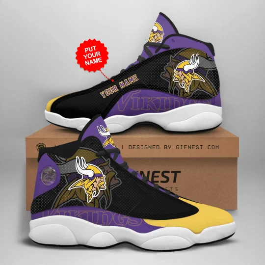 Minnesota Vikings NFL AJ13 Sneakers Shoes For Men And Women 13