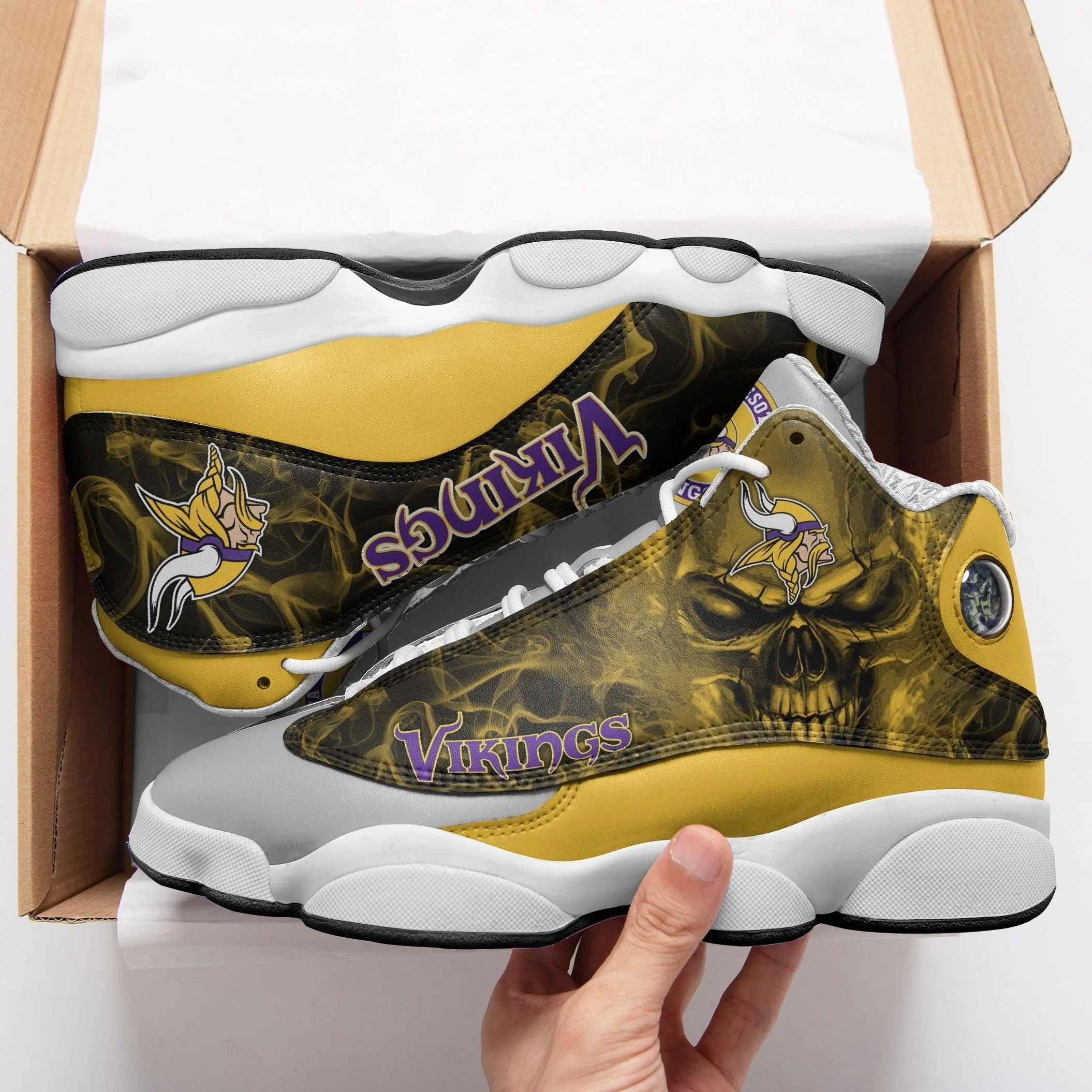 Minnesota Vikings NFL AJ13 Sneakers Shoes For Men And Women