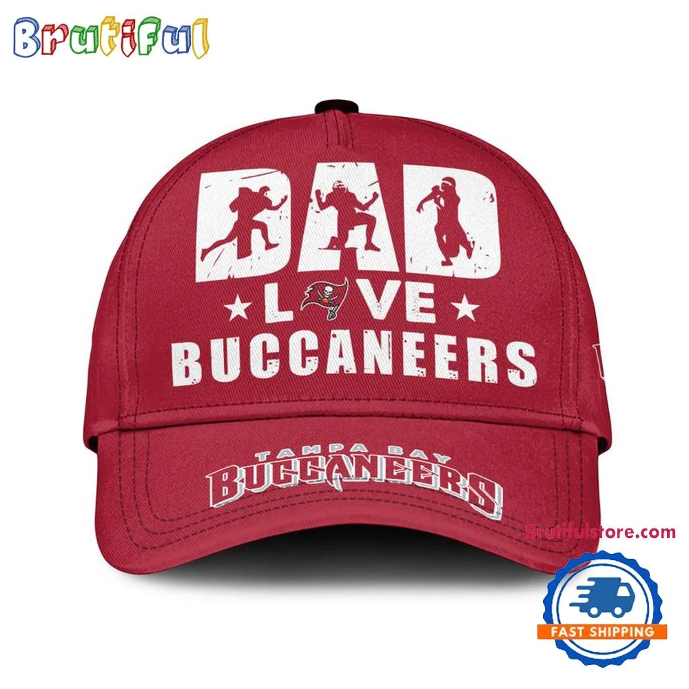 NFL Tampa Bay Buccaneers Dad Love Best Father's Day Baseball Cap