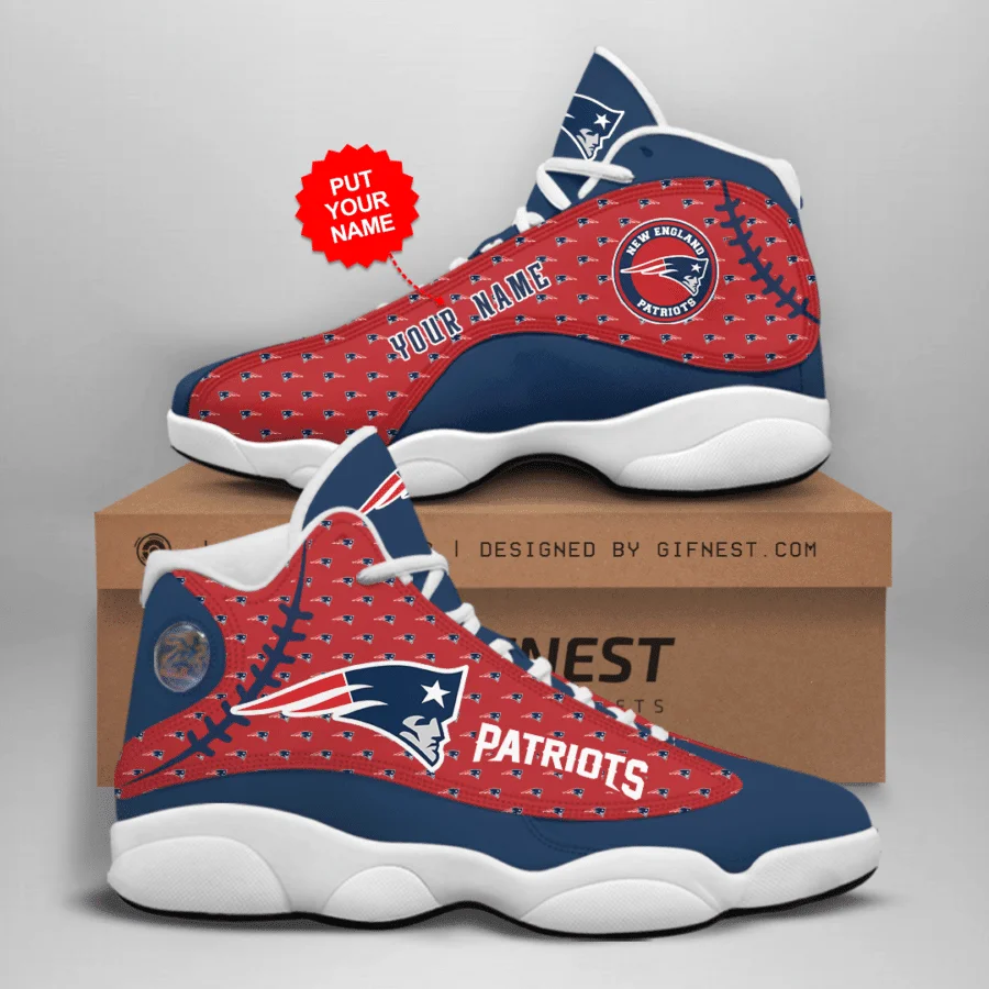 New England Patriots NFL AJ13 Sneakers Shoes For Men And Women 17