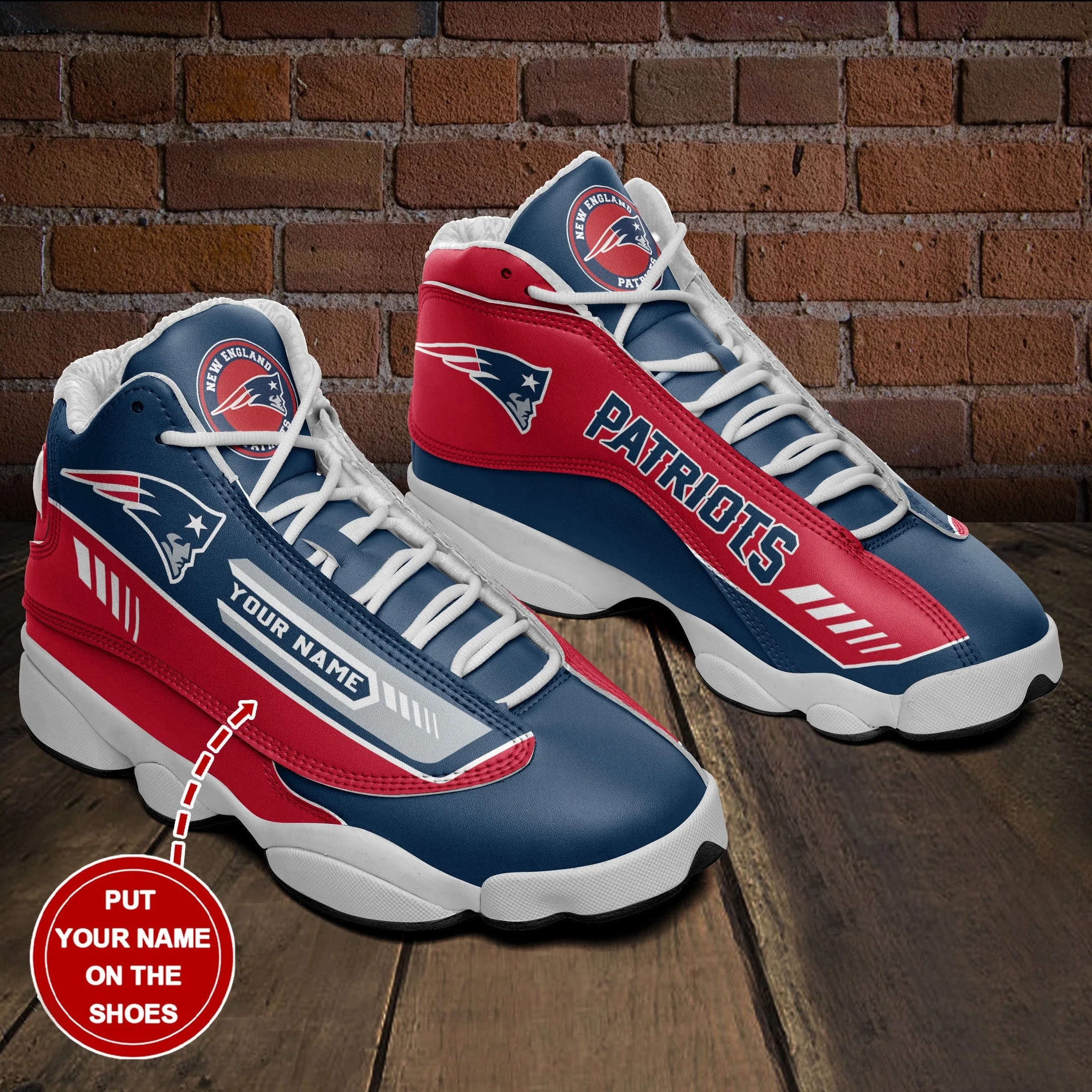 New England Patriots NFL AJ13 Sneakers Shoes For Men And Women 21
