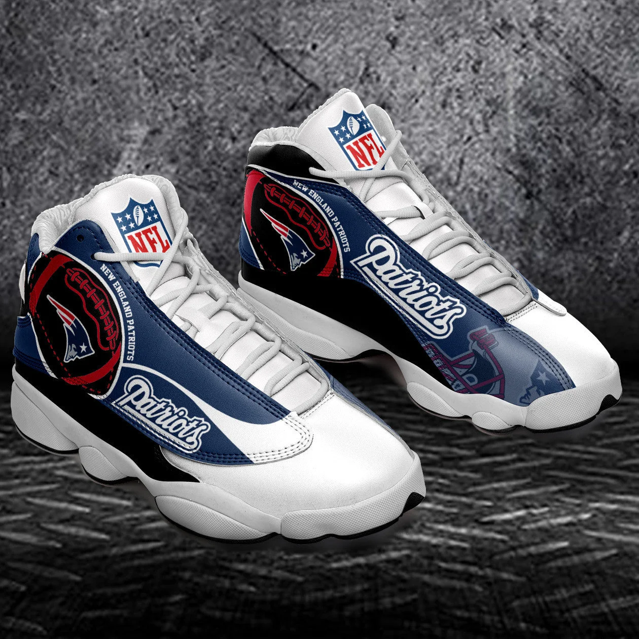New England Patriots NFL AJ13 Sneakers Shoes For Men And Women 13