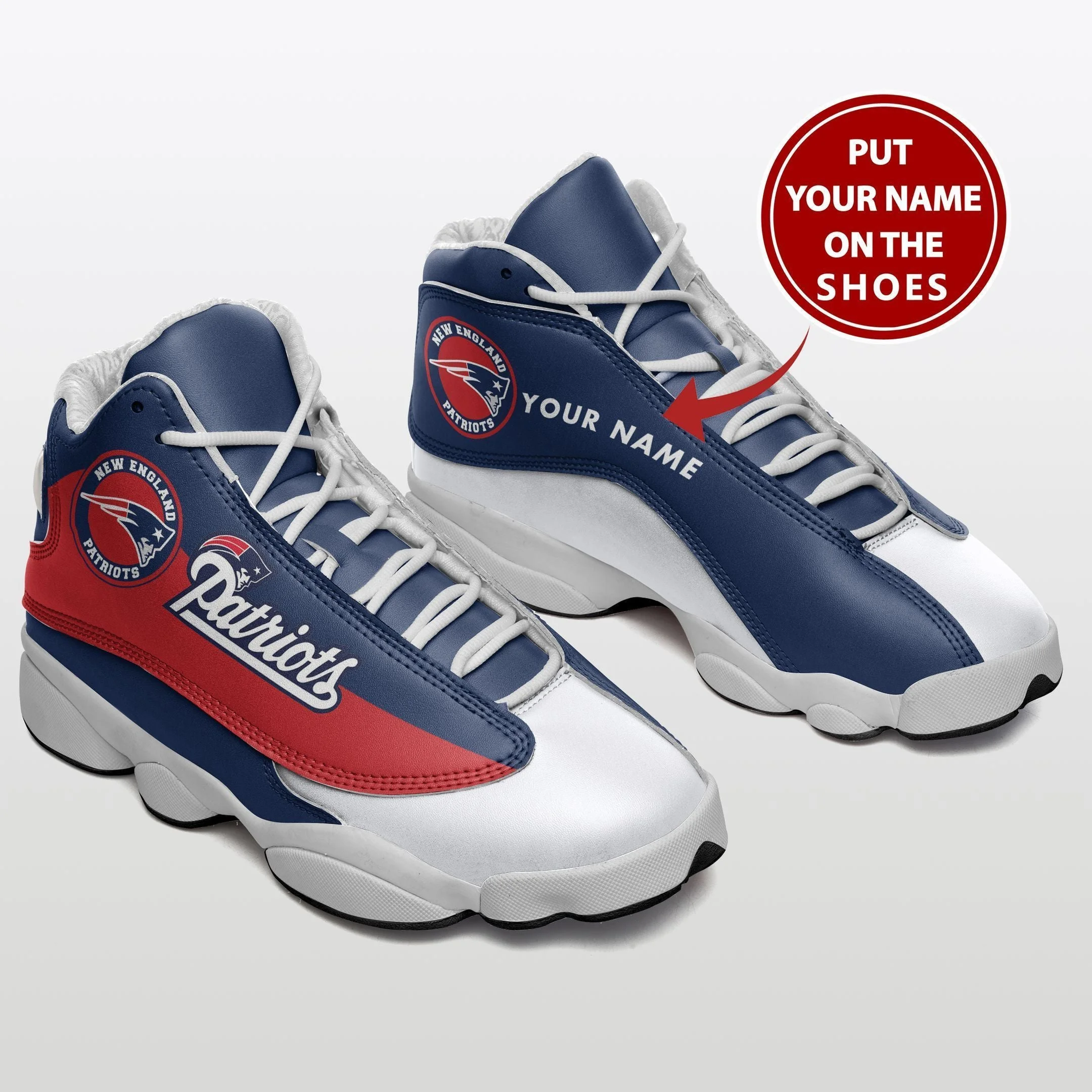 New England Patriots NFL AJ13 Sneakers Shoes For Men And Women 2