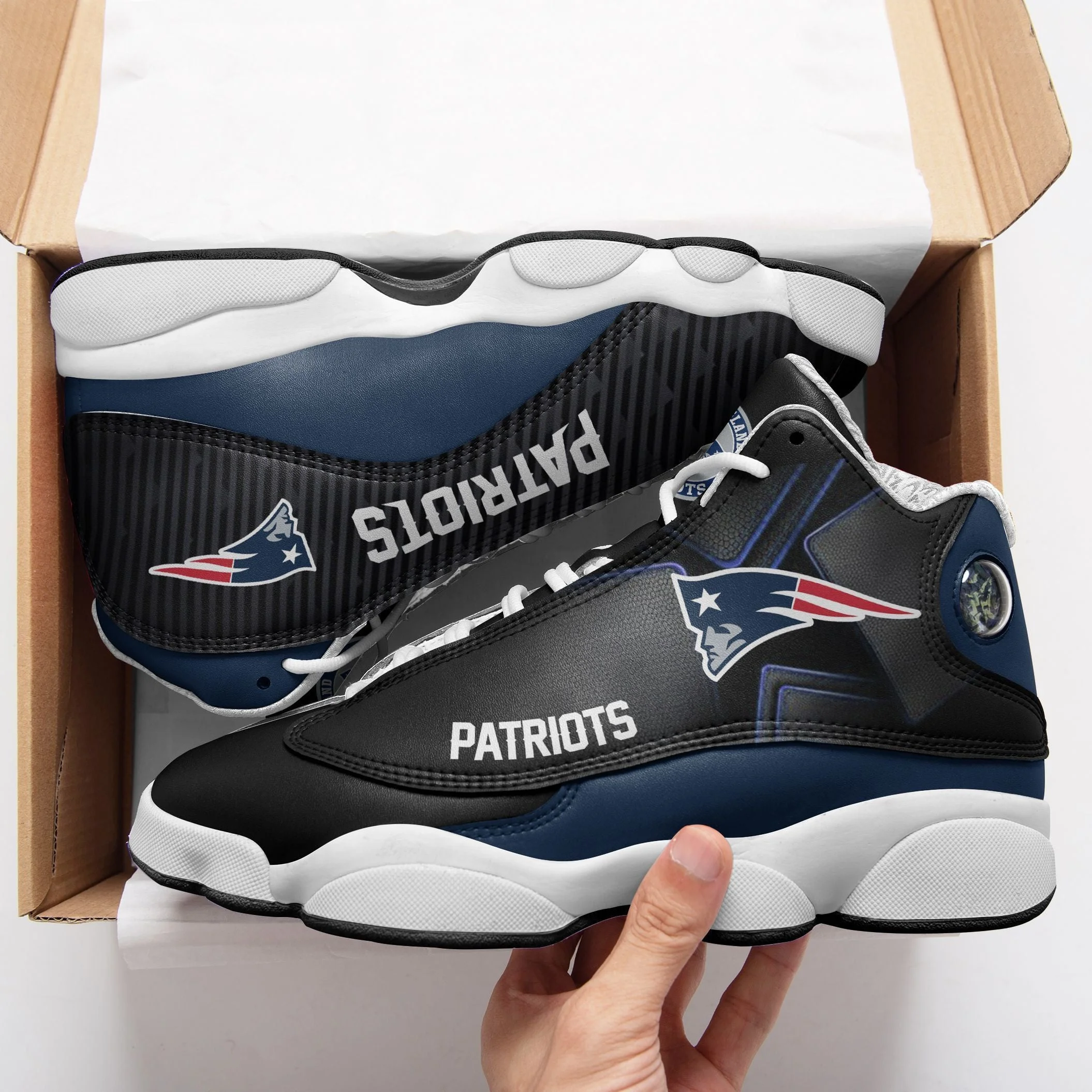 New England Patriots NFL AJ13 Sneakers Shoes For Men And Women 39