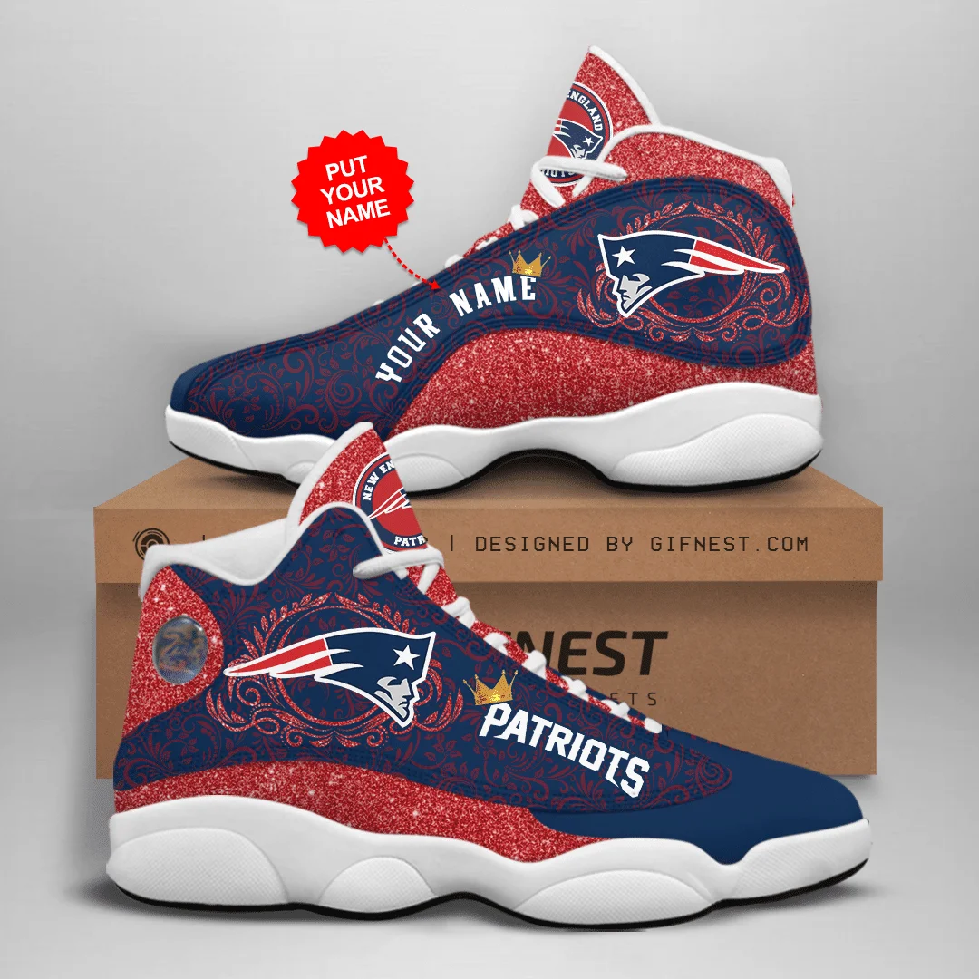 New England Patriots NFL AJ13 Sneakers Shoes For Men And Women 9