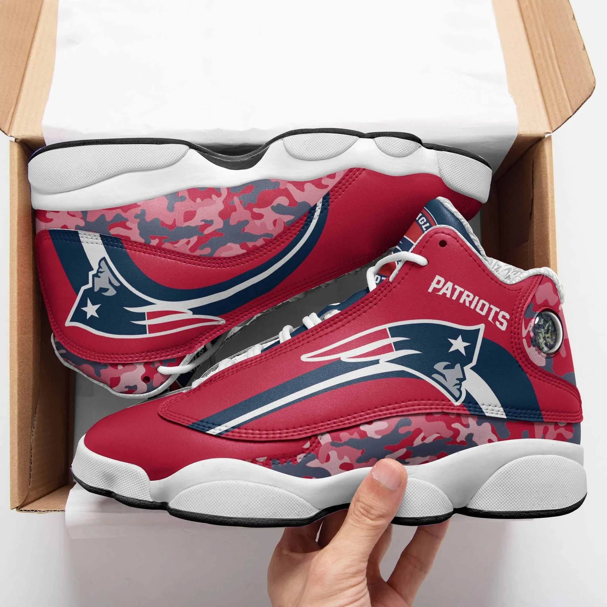 New England Patriots NFL AJ13 Sneakers Shoes For Men And Women 16