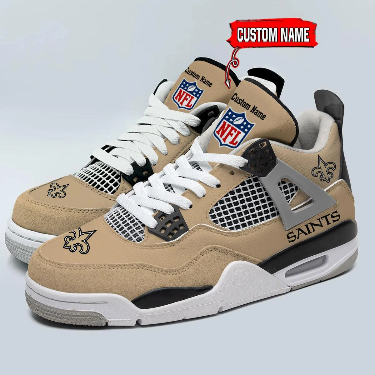 New Orleans Saints AJ4 Sneakers 5