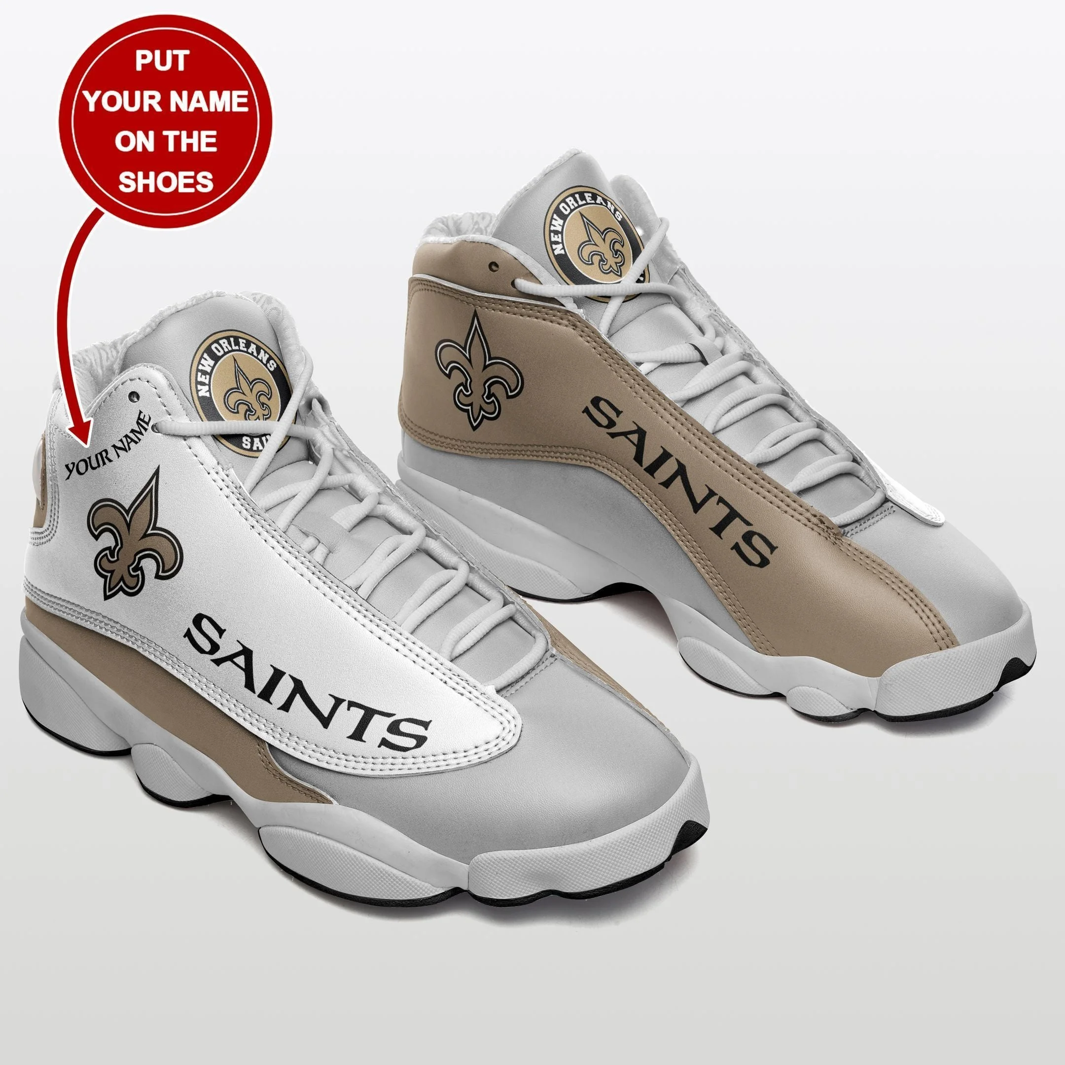 New Orleans Saints NFL AJ13 Sneakers Shoes For Men And Women 15