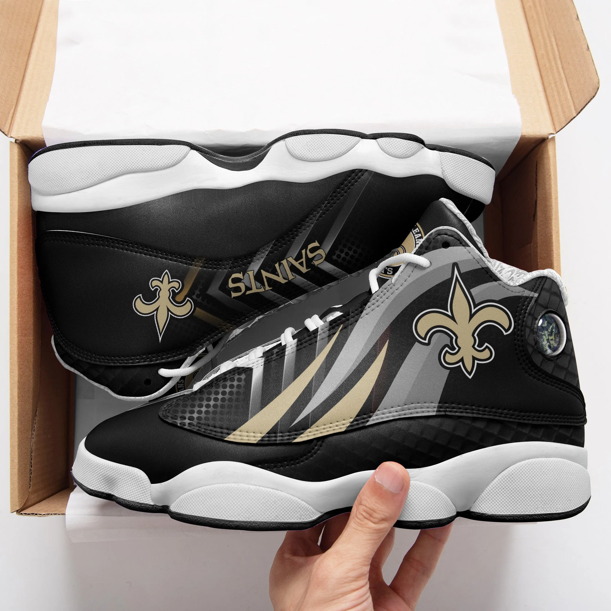 New Orleans Saints NFL AJ13 Sneakers Shoes For Men And Women 35