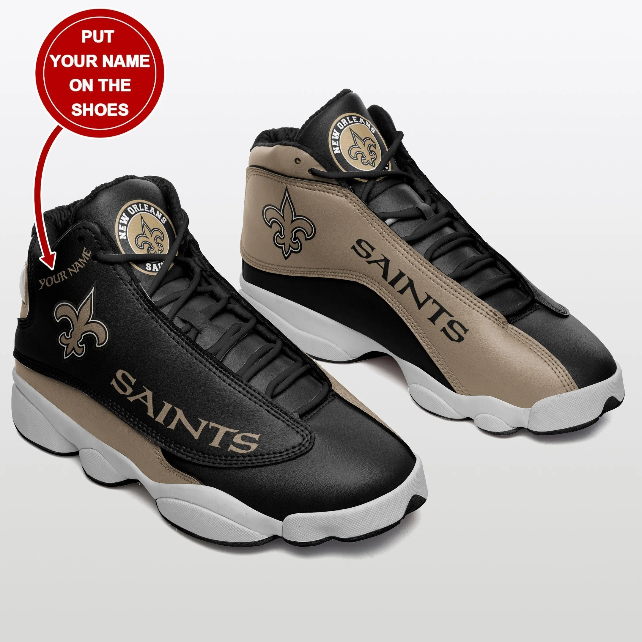 New Orleans Saints NFL AJ13 Sneakers Shoes For Men And Women 34