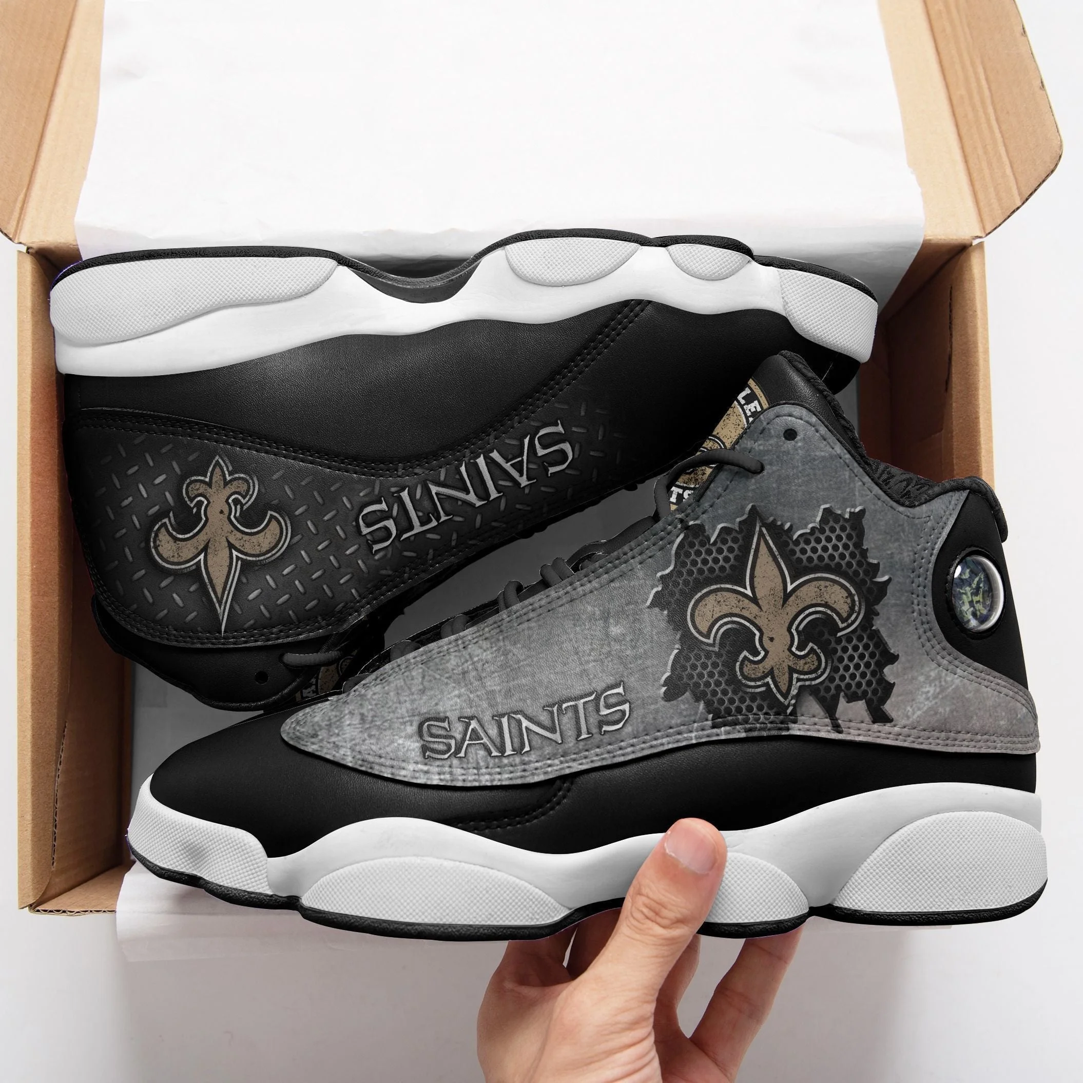 New Orleans Saints NFL AJ13 Sneakers Shoes For Men And Women 14