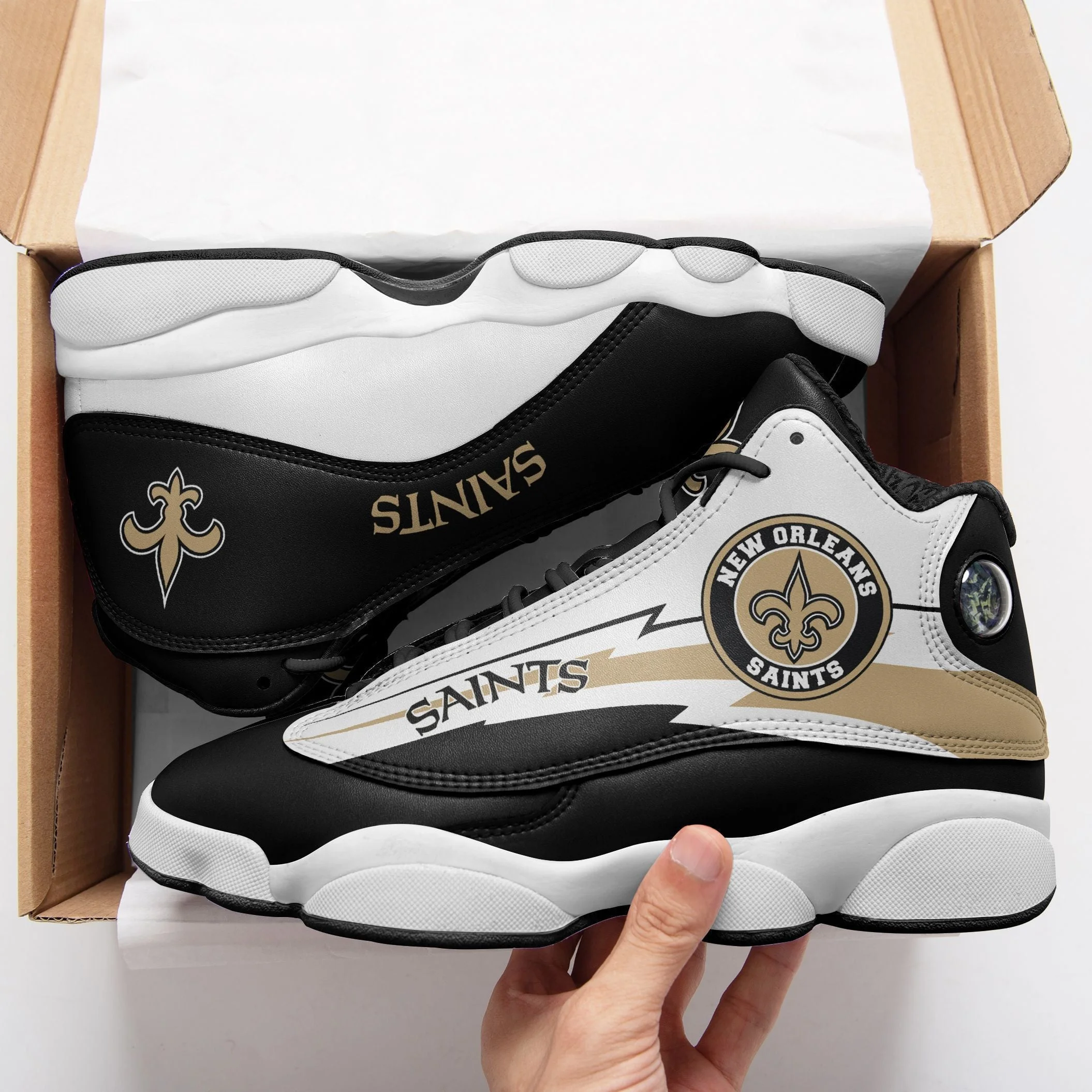 New Orleans Saints NFL AJ13 Sneakers Shoes For Men And Women 30