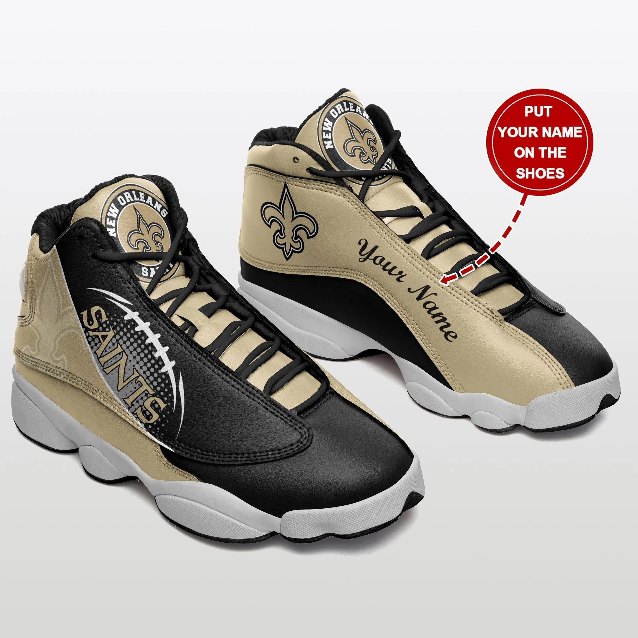 New Orleans Saints NFL AJ13 Sneakers Shoes For Men And Women 39