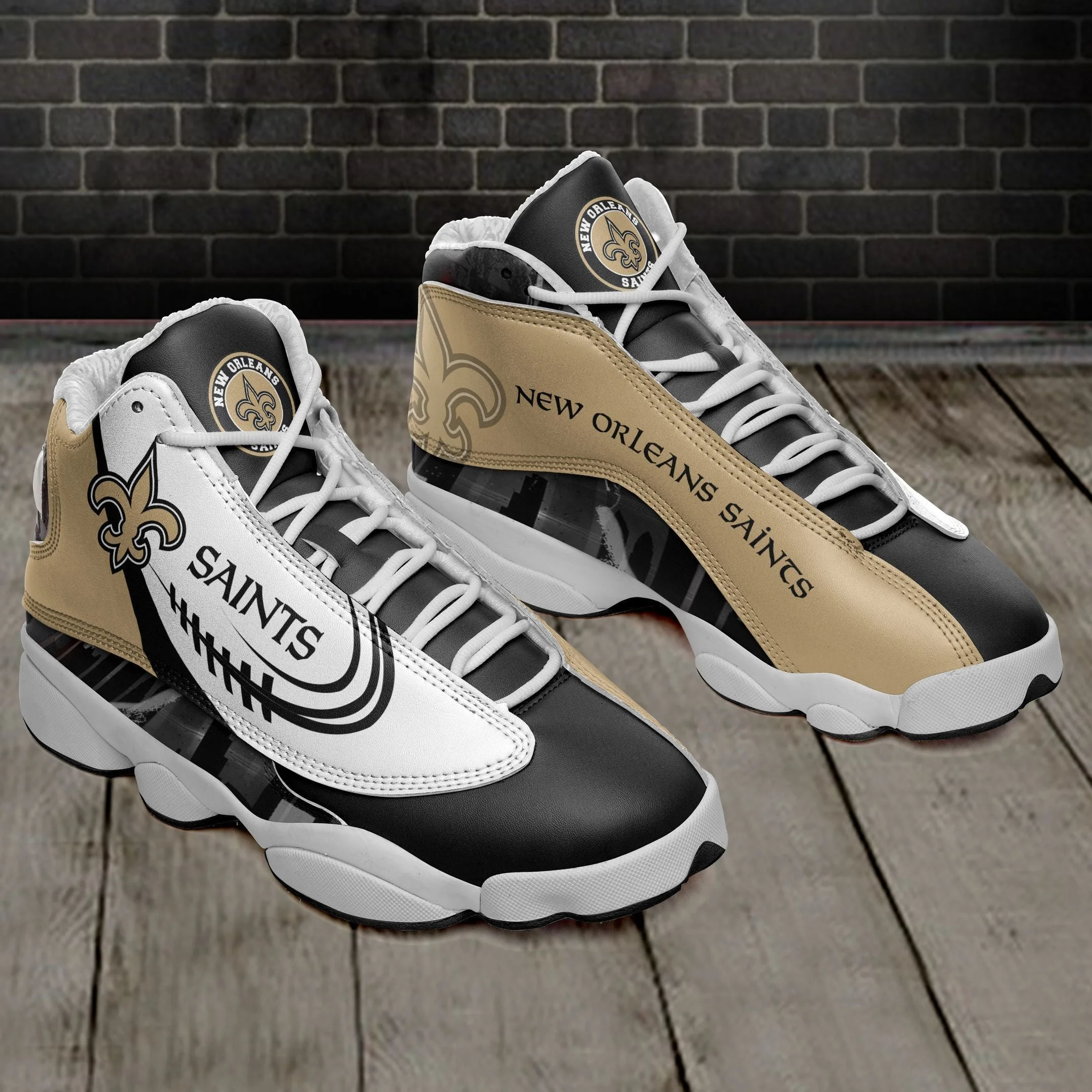 New Orleans Saints NFL AJ13 Sneakers Shoes For Men And Women 17