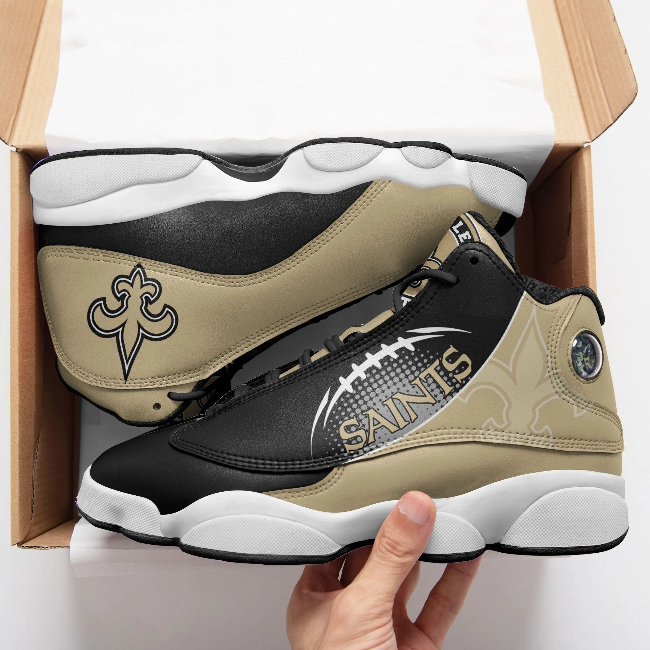 New Orleans Saints NFL AJ13 Sneakers Shoes For Men And Women